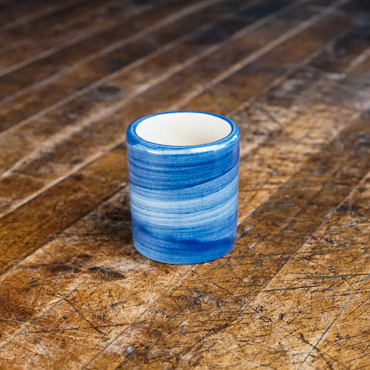 Blue Heritage Stripe Mini Cup