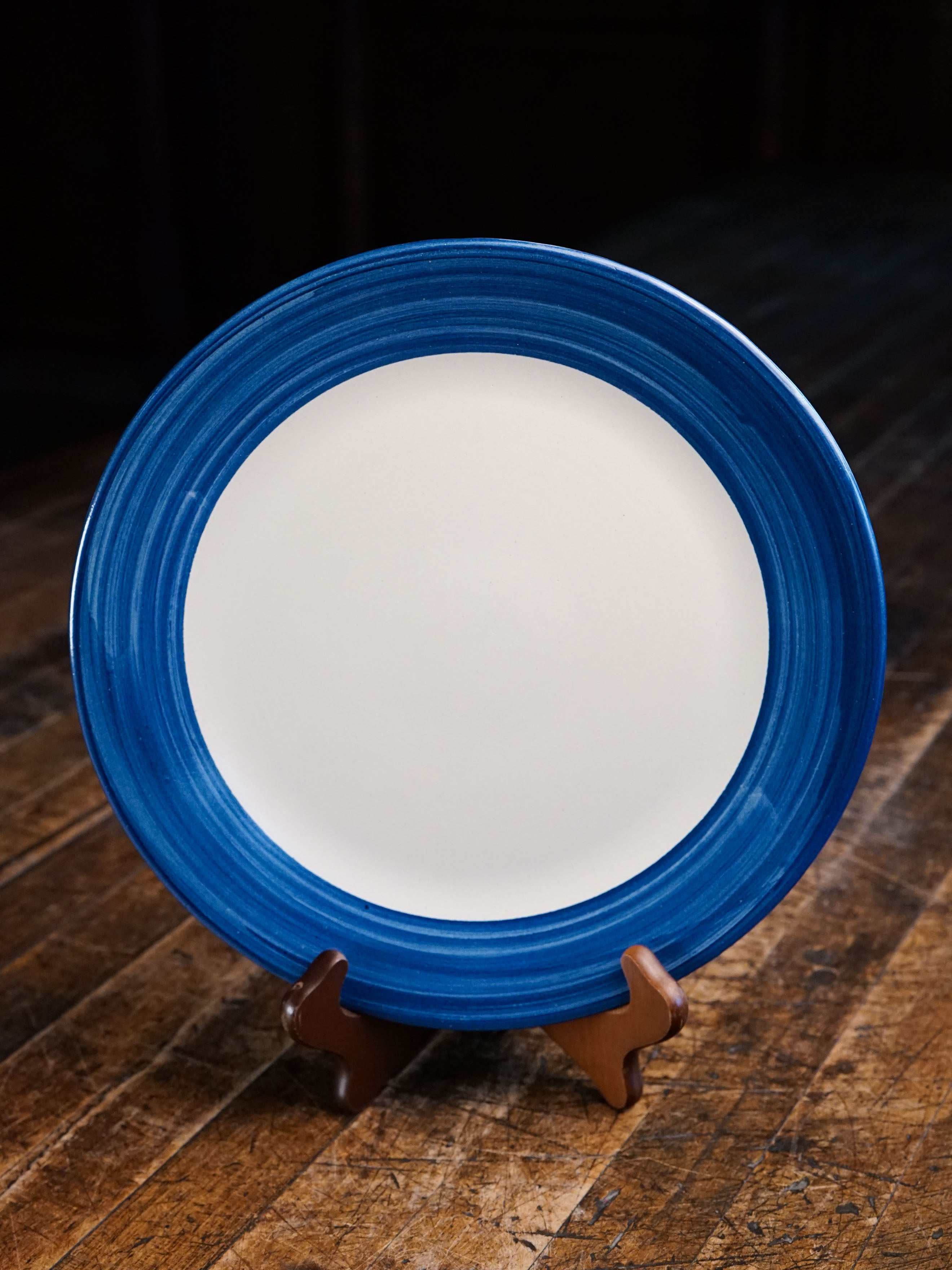 Heritage Stripe Dinner Plate in Blue