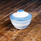 Blue Heritage Stripe Keepsake Jar