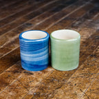 Green Heritage Stripe Mini Cup