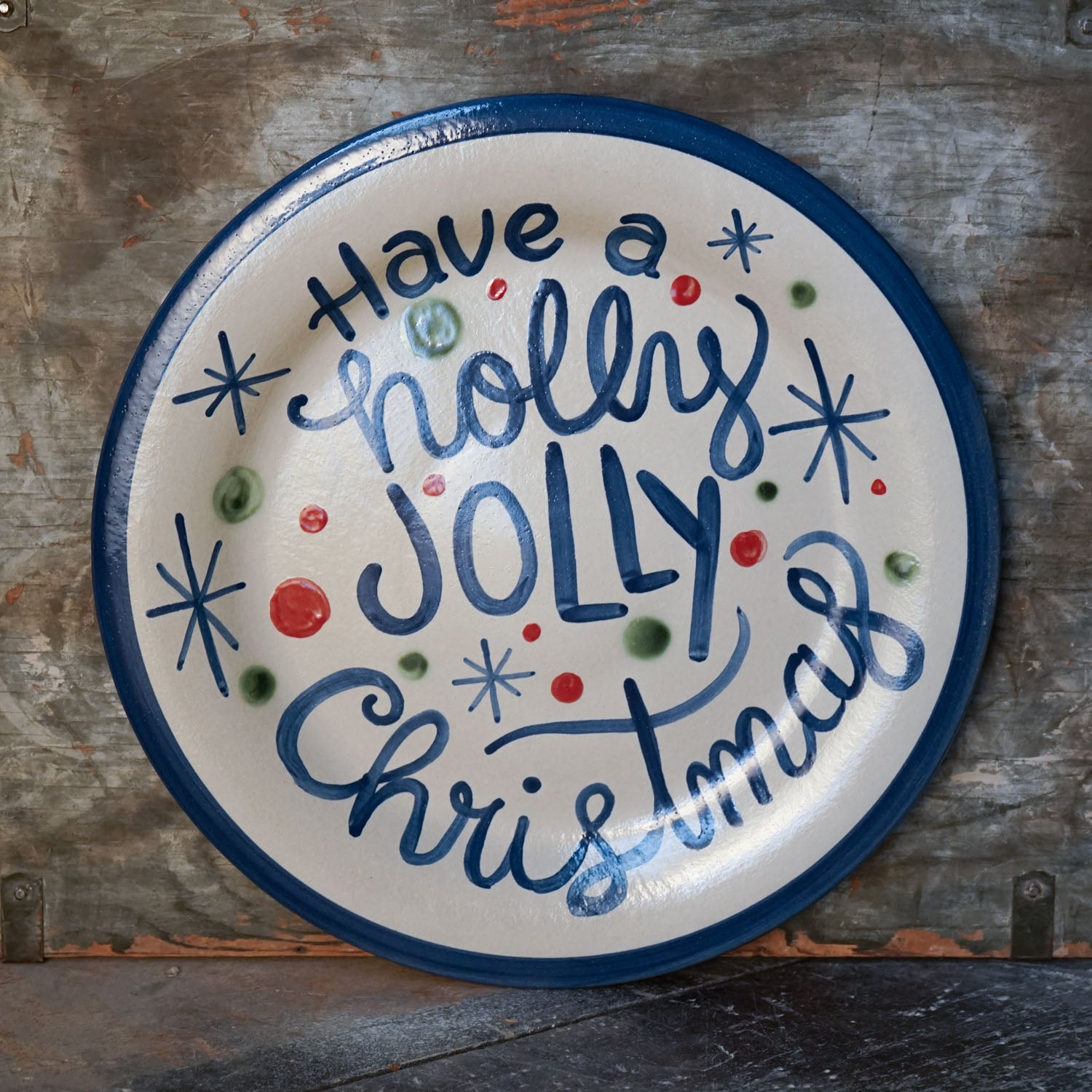 Seasonal Serving Plate - Holly Jolly