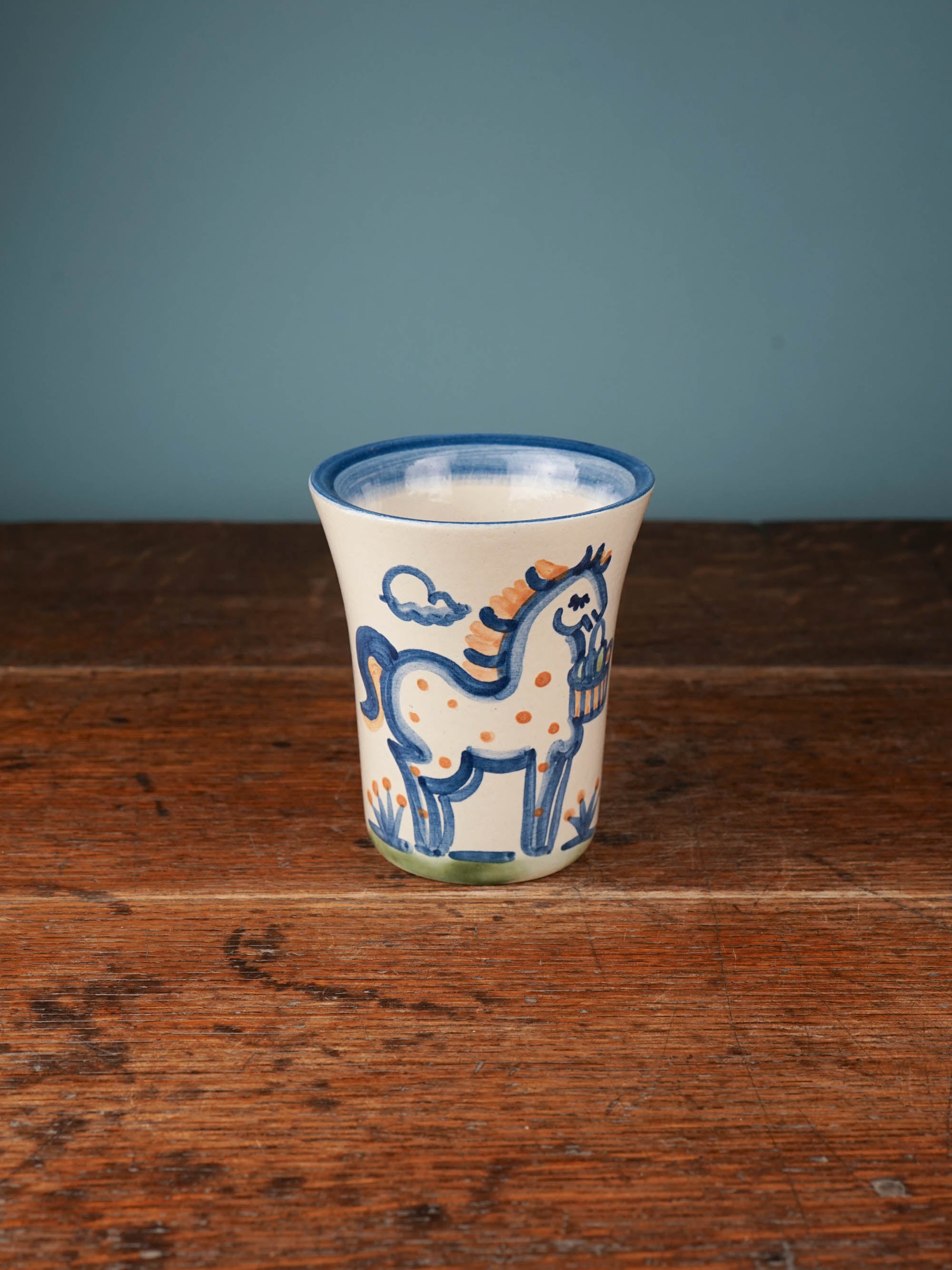 Easter Basket Country Horse Flare Cup