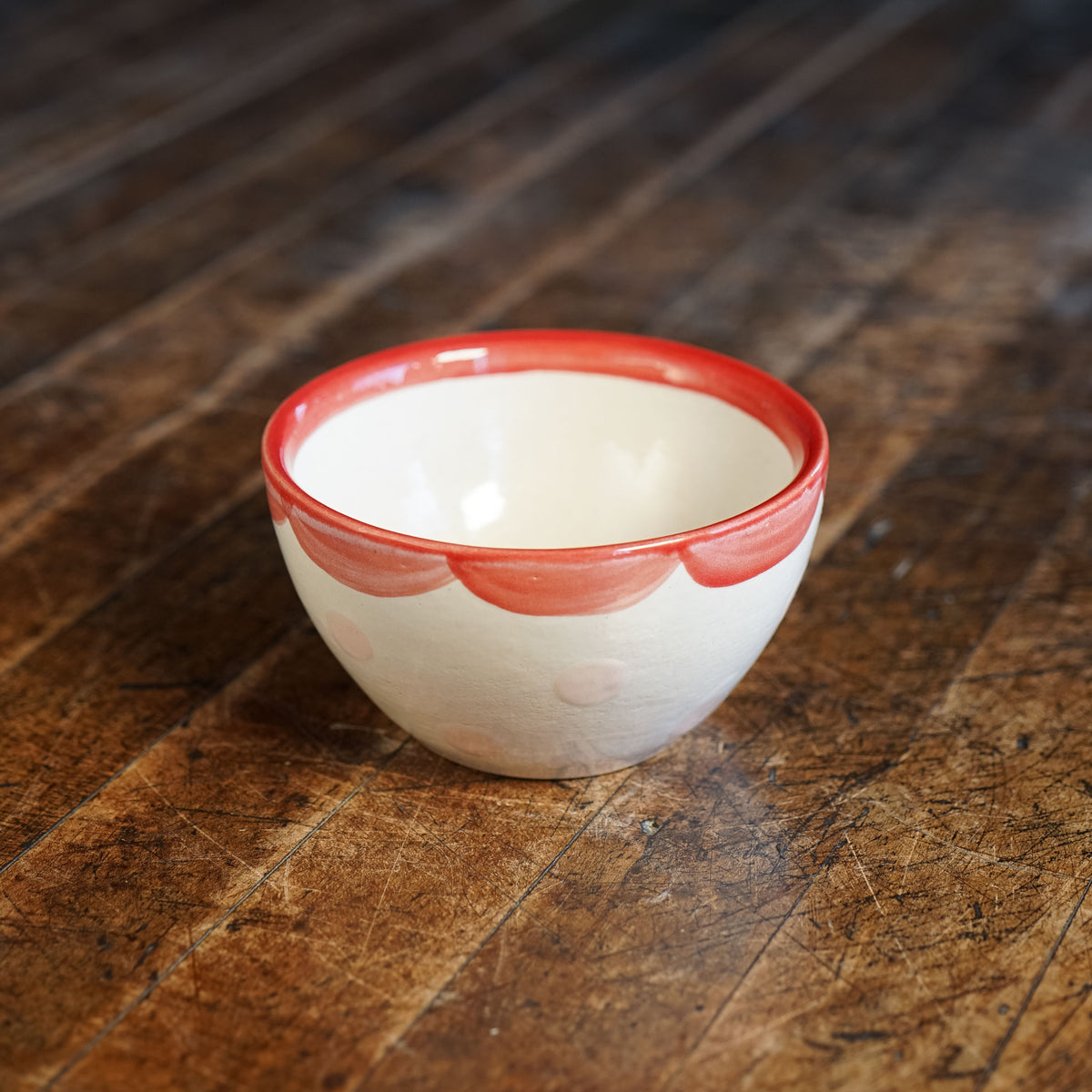 Red and Pink Ice Cream Bowl