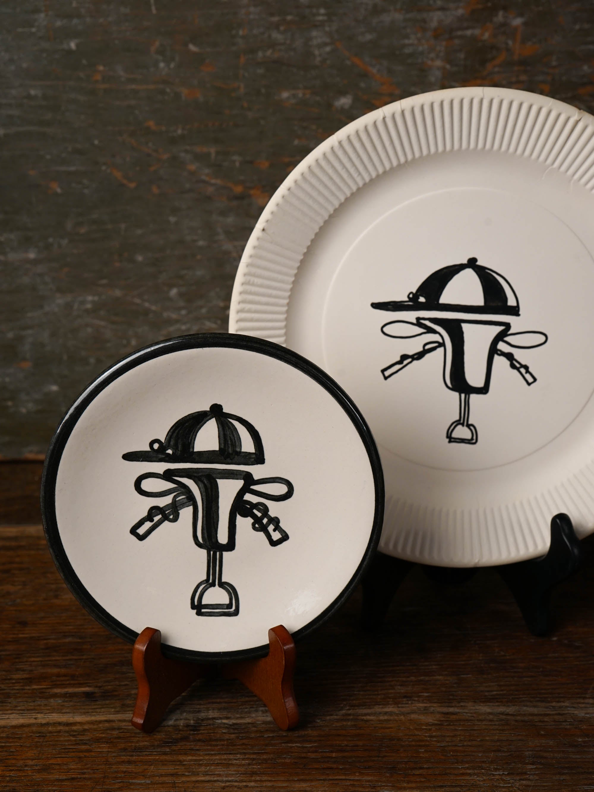 Jockey Tack Bread & Butter Plate