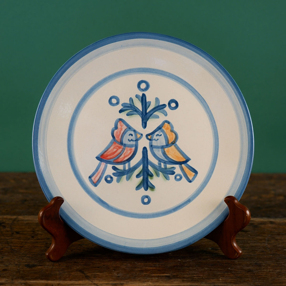 Kissing Cardinals Dinner Plate