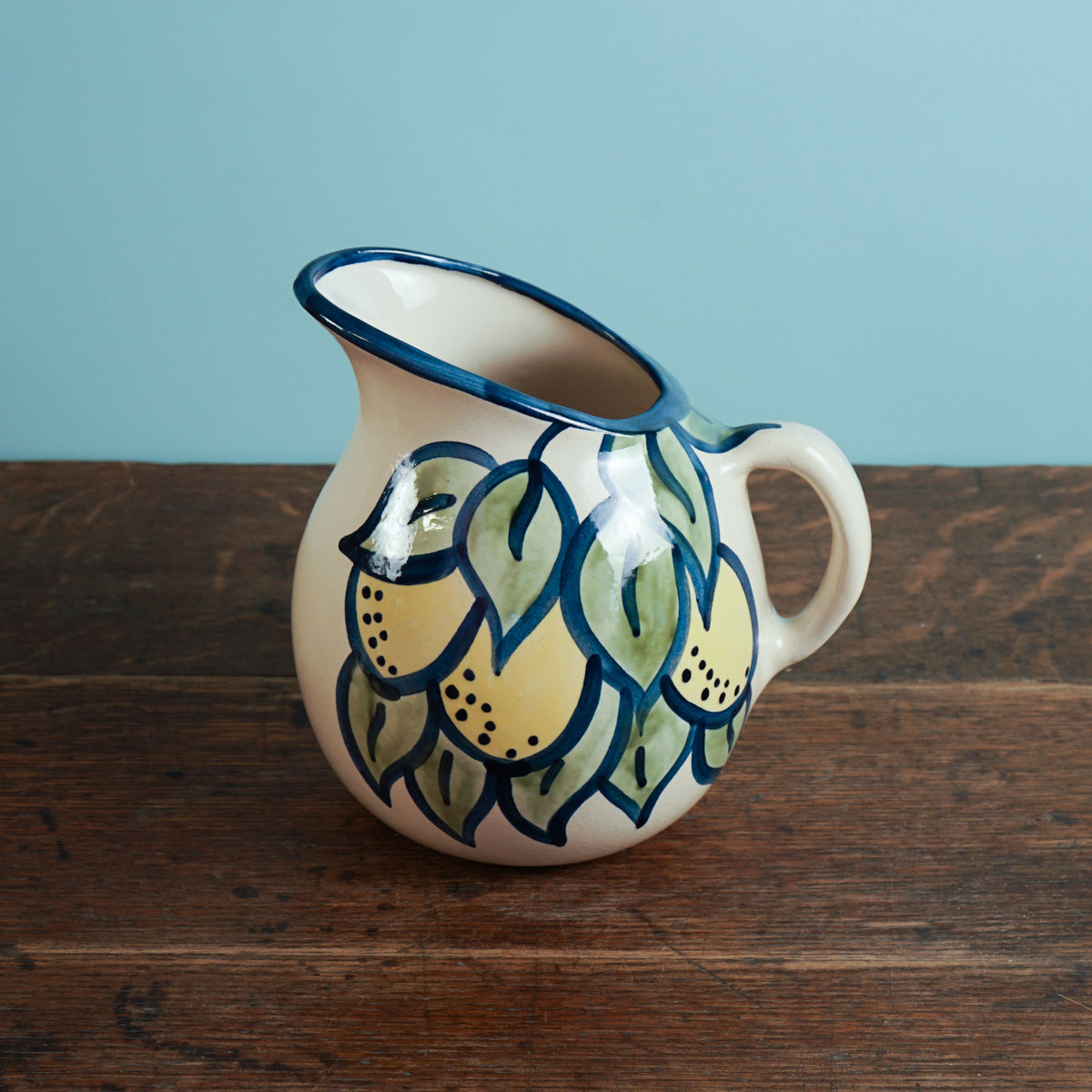 Lemon Leaf Pot Belly Pitcher