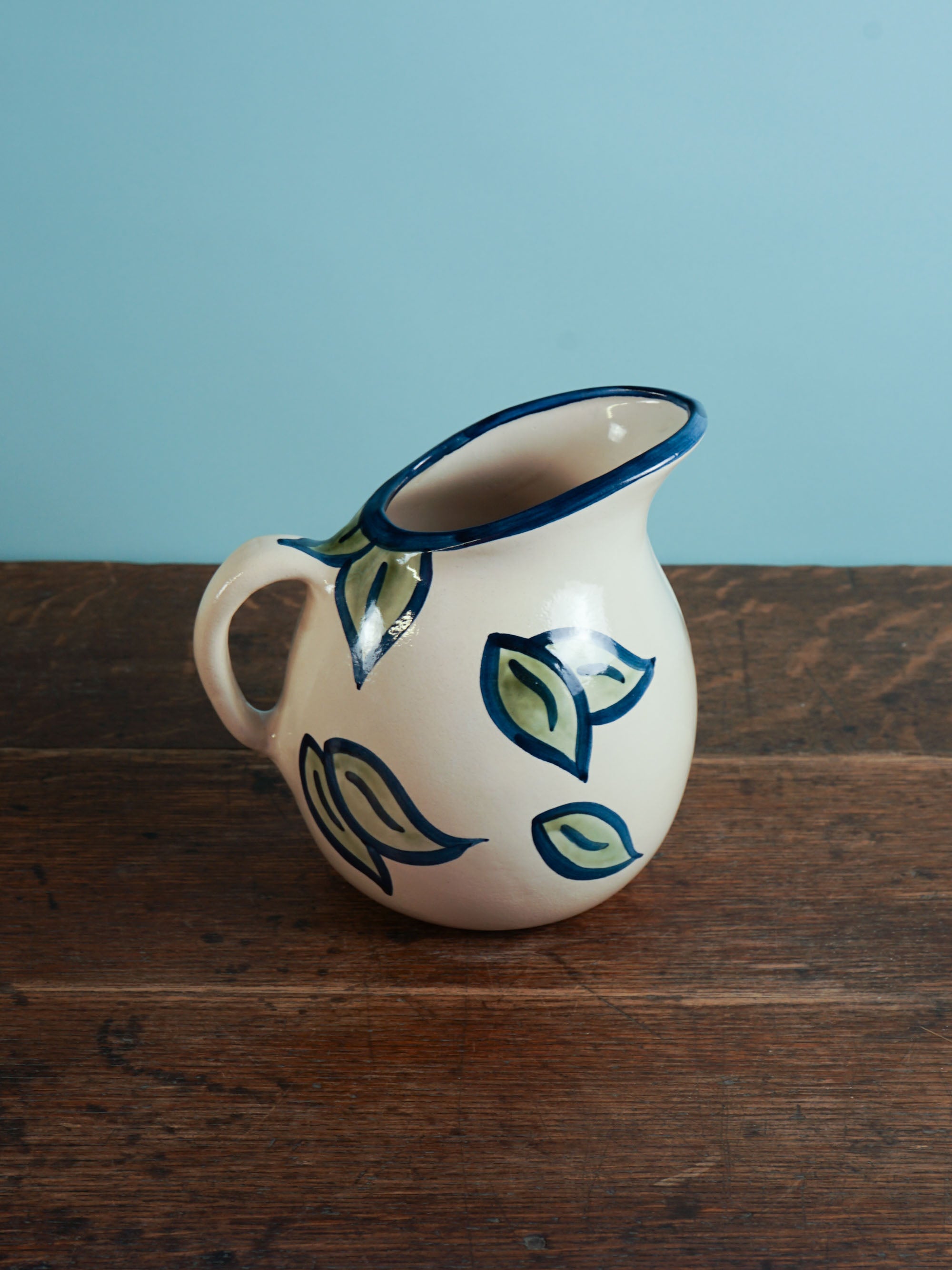 Lemon Leaf Pot Belly Pitcher