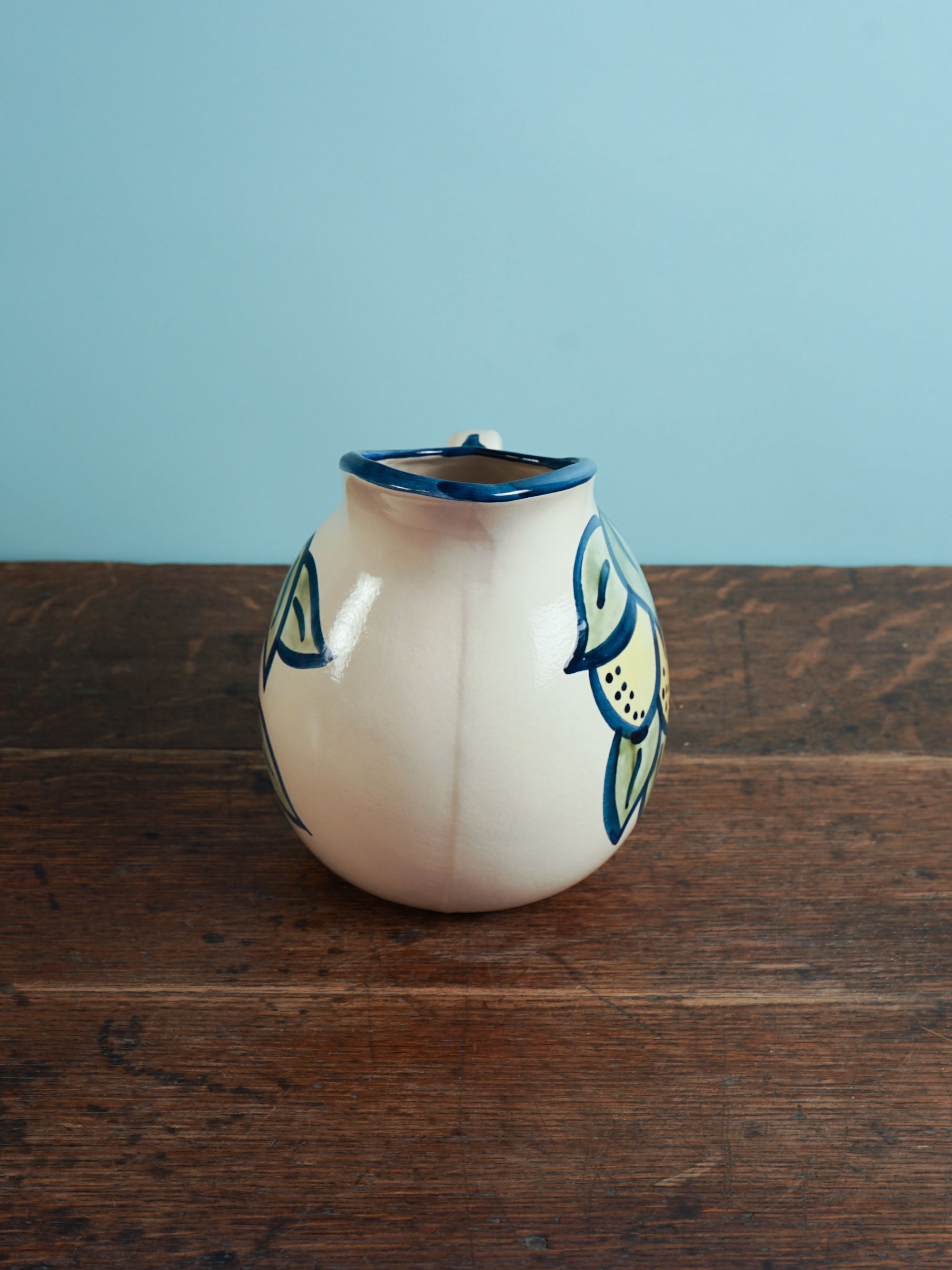Lemon Leaf Pot Belly Pitcher