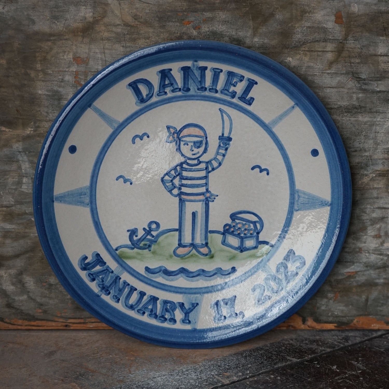 Personalized Children's Plate - Two Lines