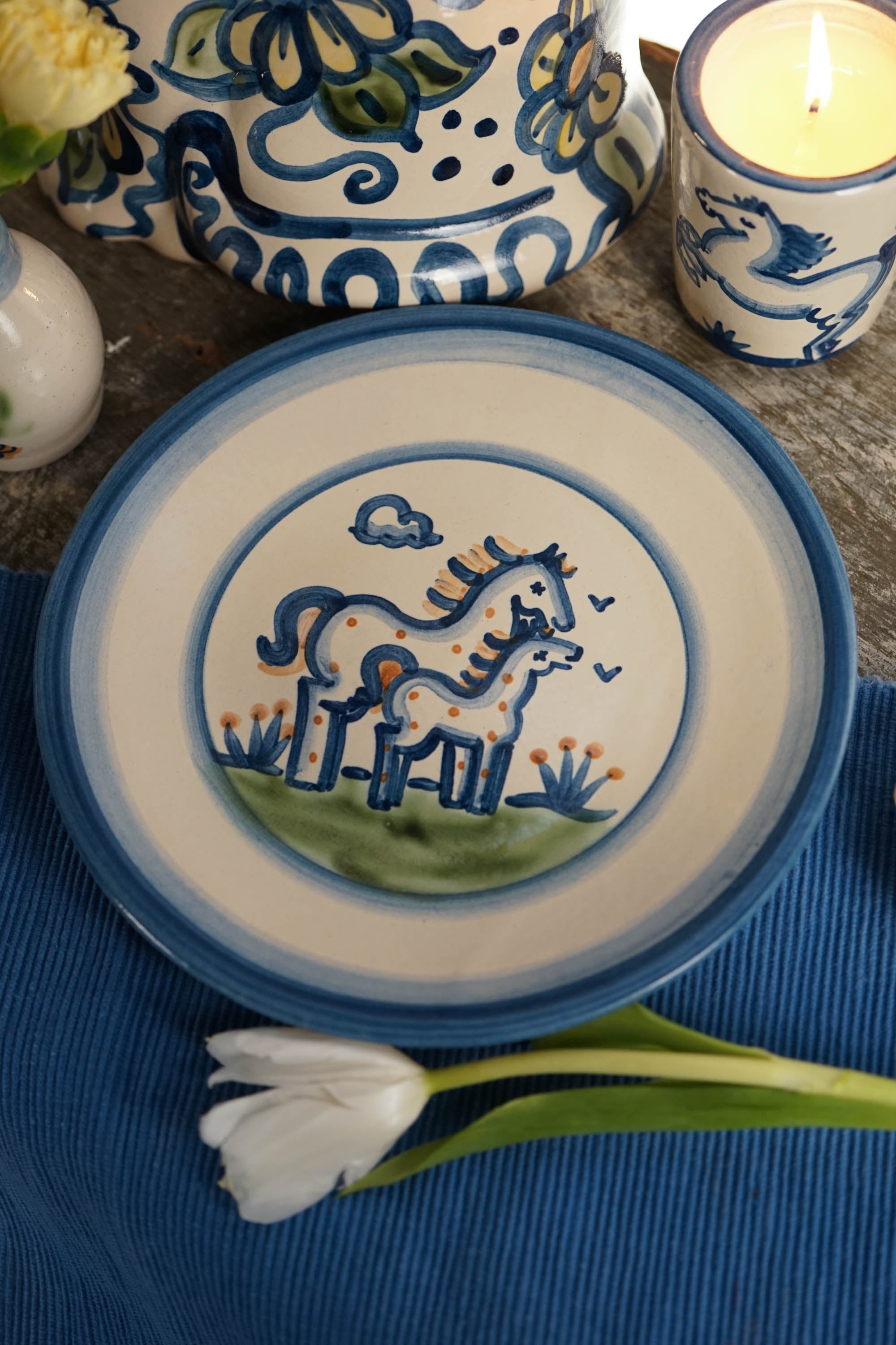 Horse and Foal Lunch Plate