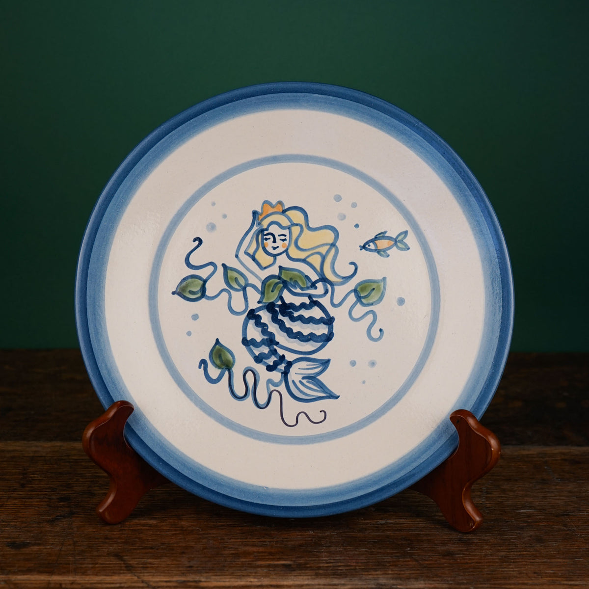Mary Alice's Mermaid Dinner Plate