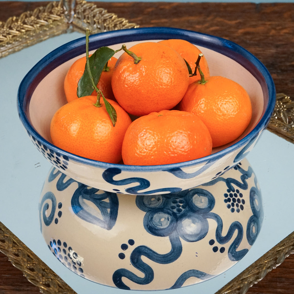 Blue Flower Soup Bowl