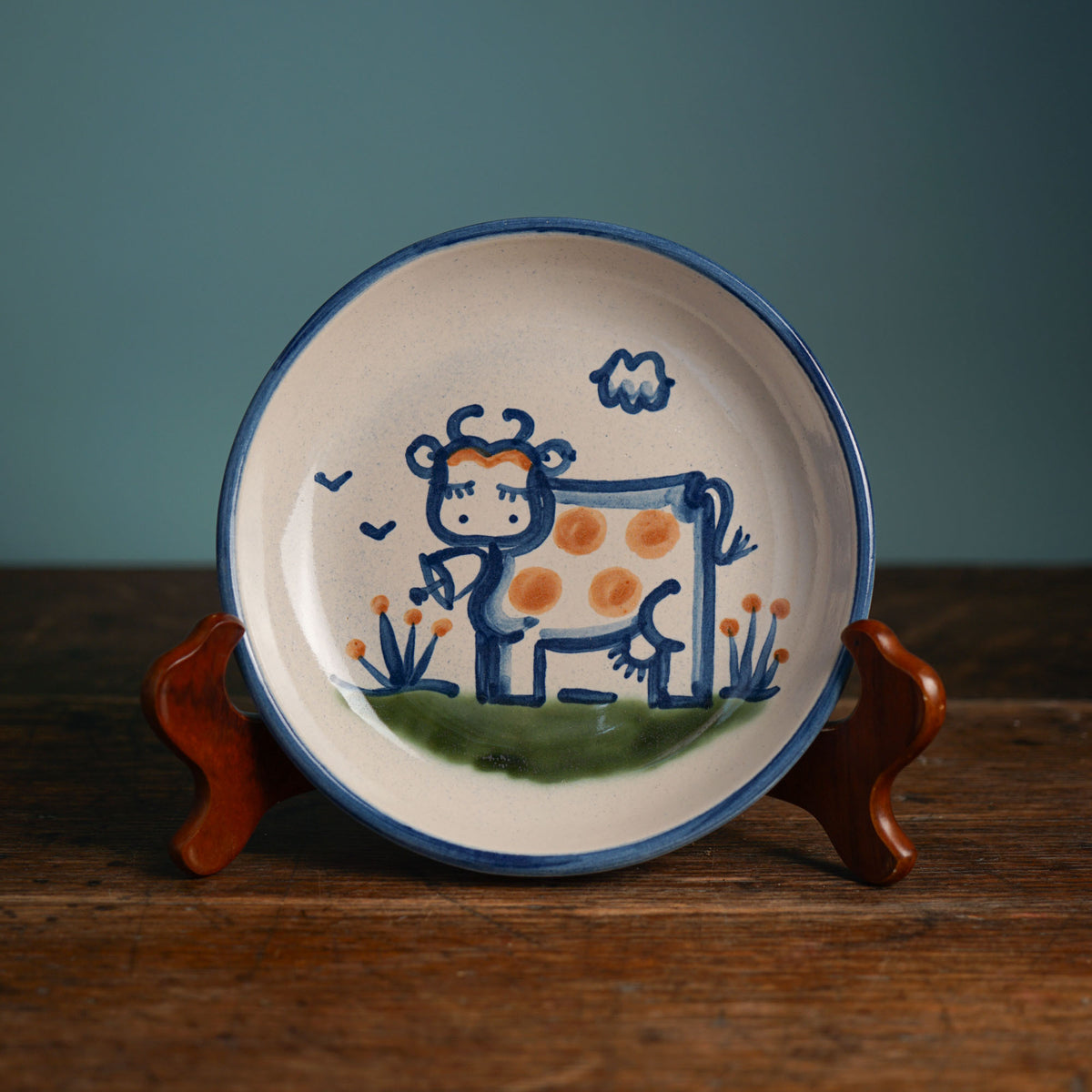 Cow Pasta Plate