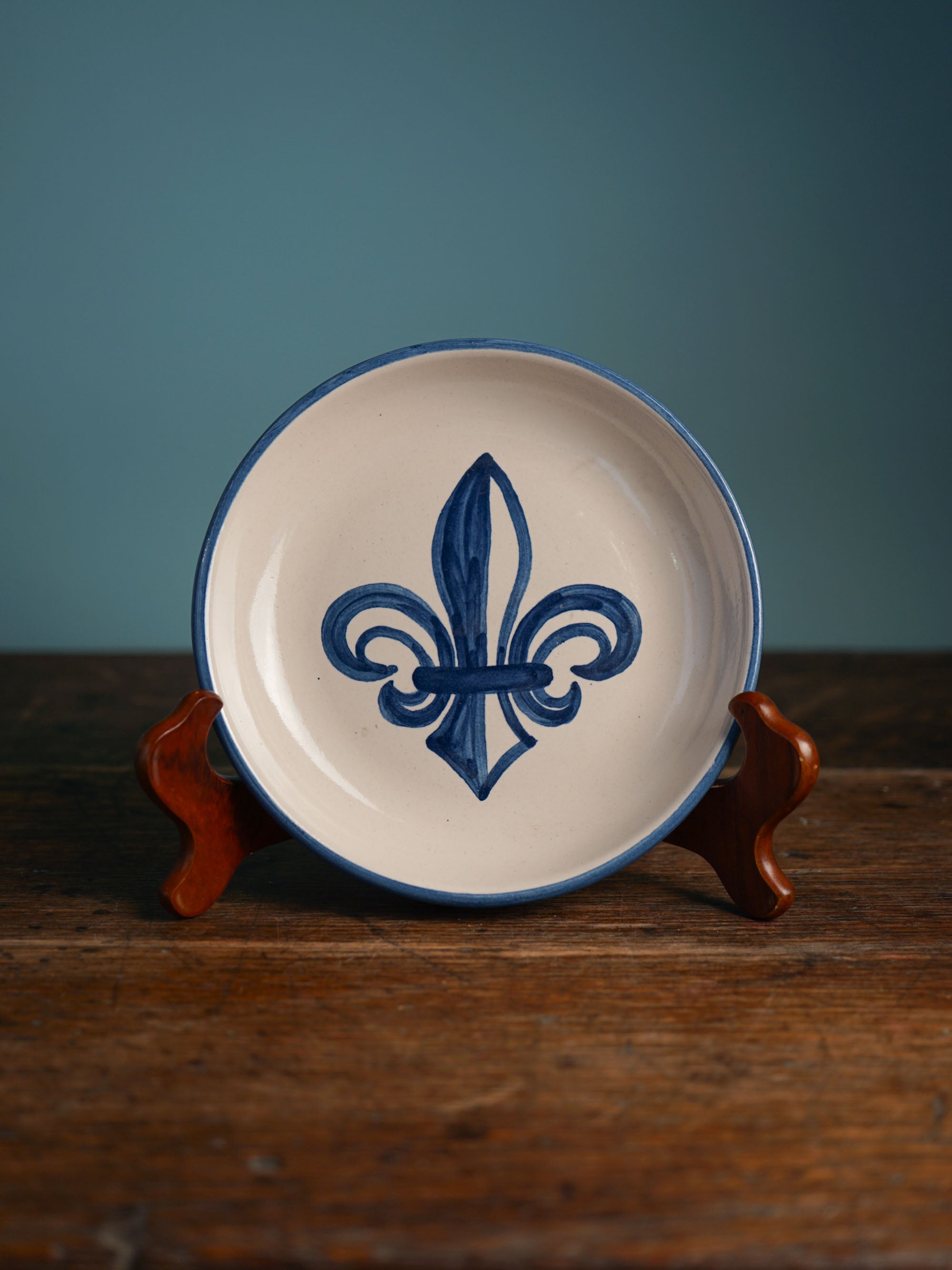 Fleur de Lis Pasta Plate