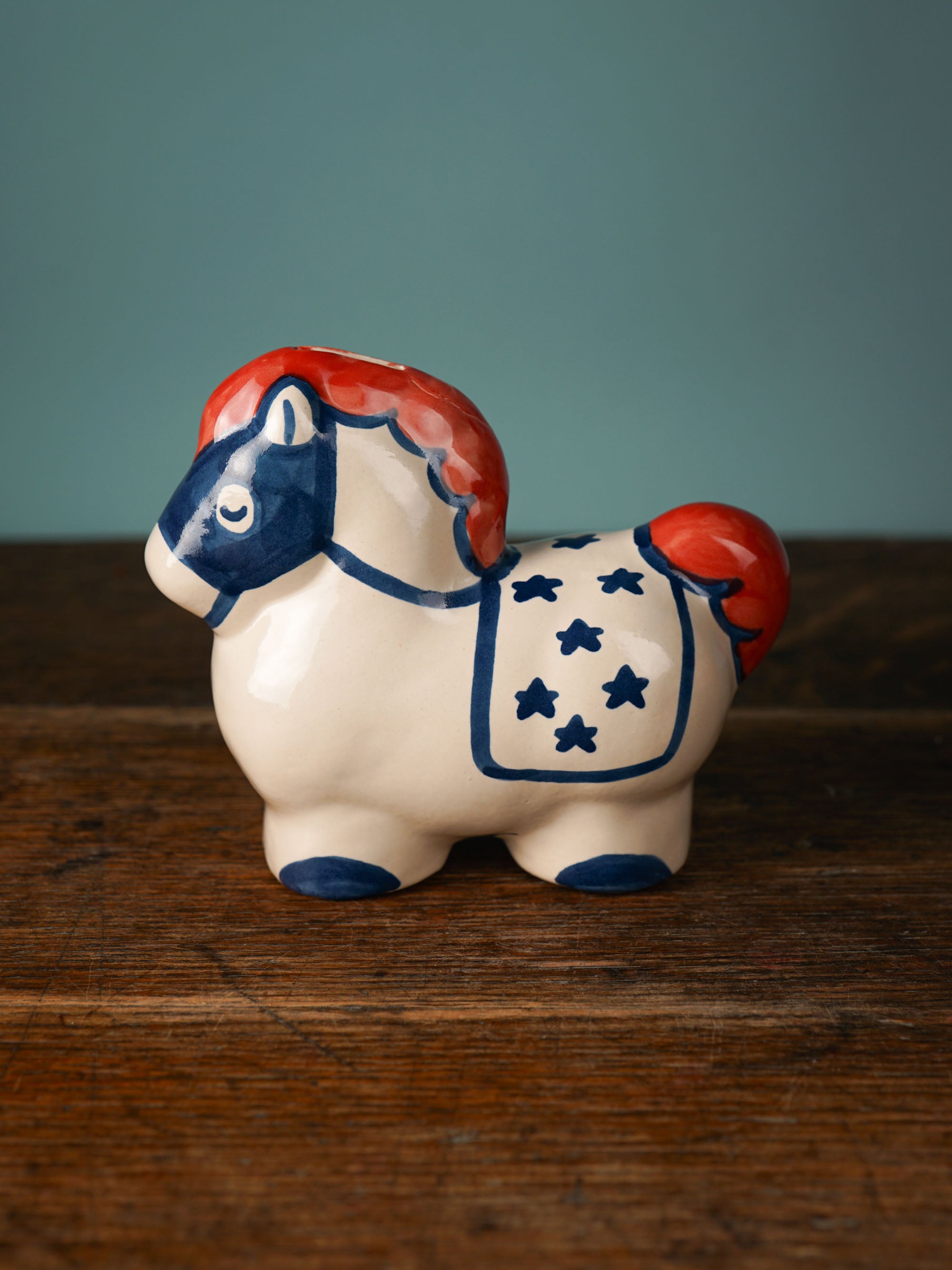 Patriotic Pony Horse Bank