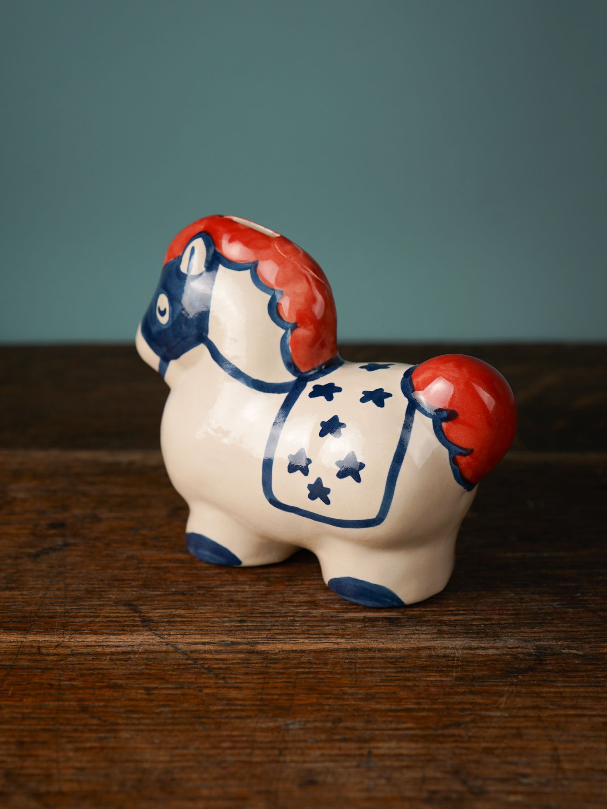 Patriotic Pony Horse Bank