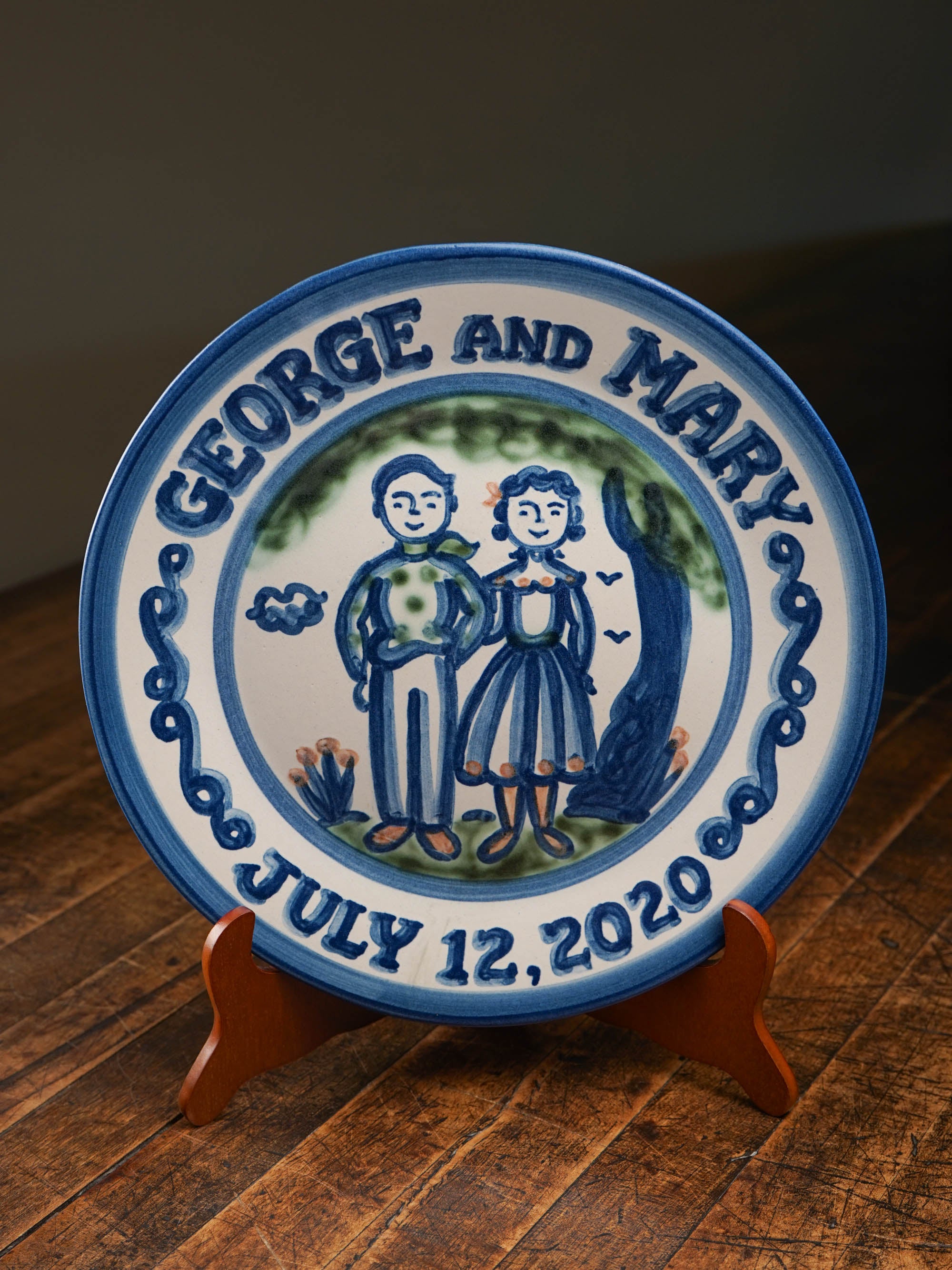 Personalized Wedding Plate