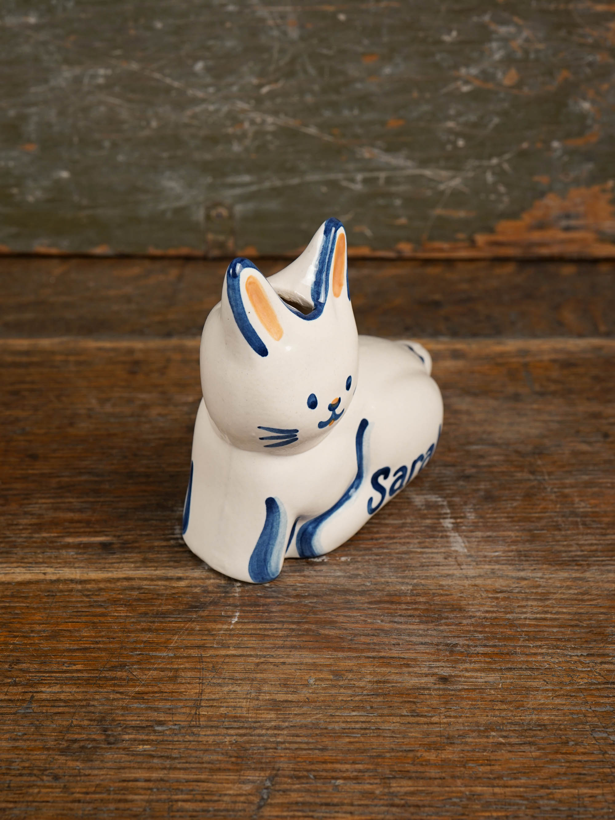 Personalized Cottontail Rabbit Bank