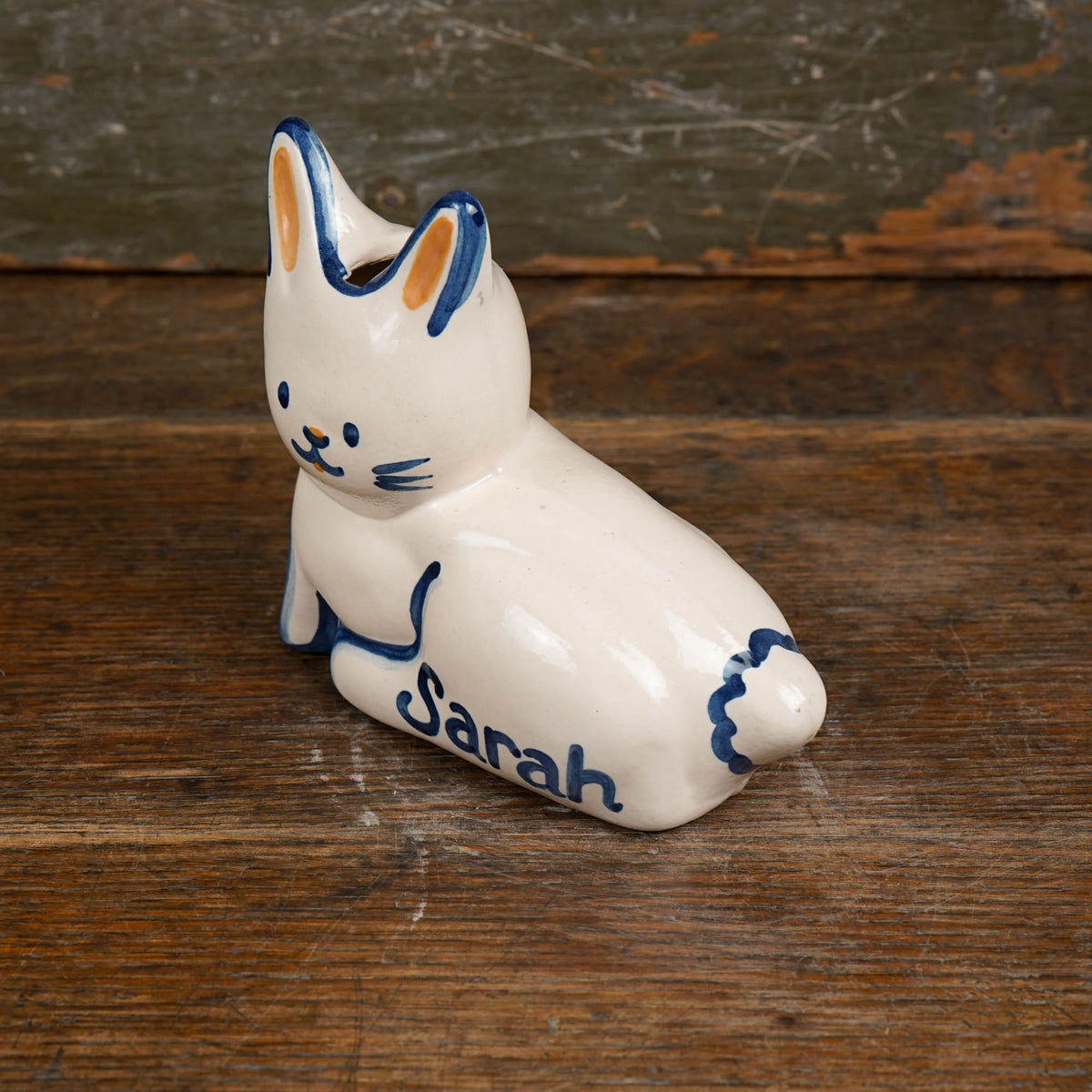 Personalized Cottontail Rabbit Bank