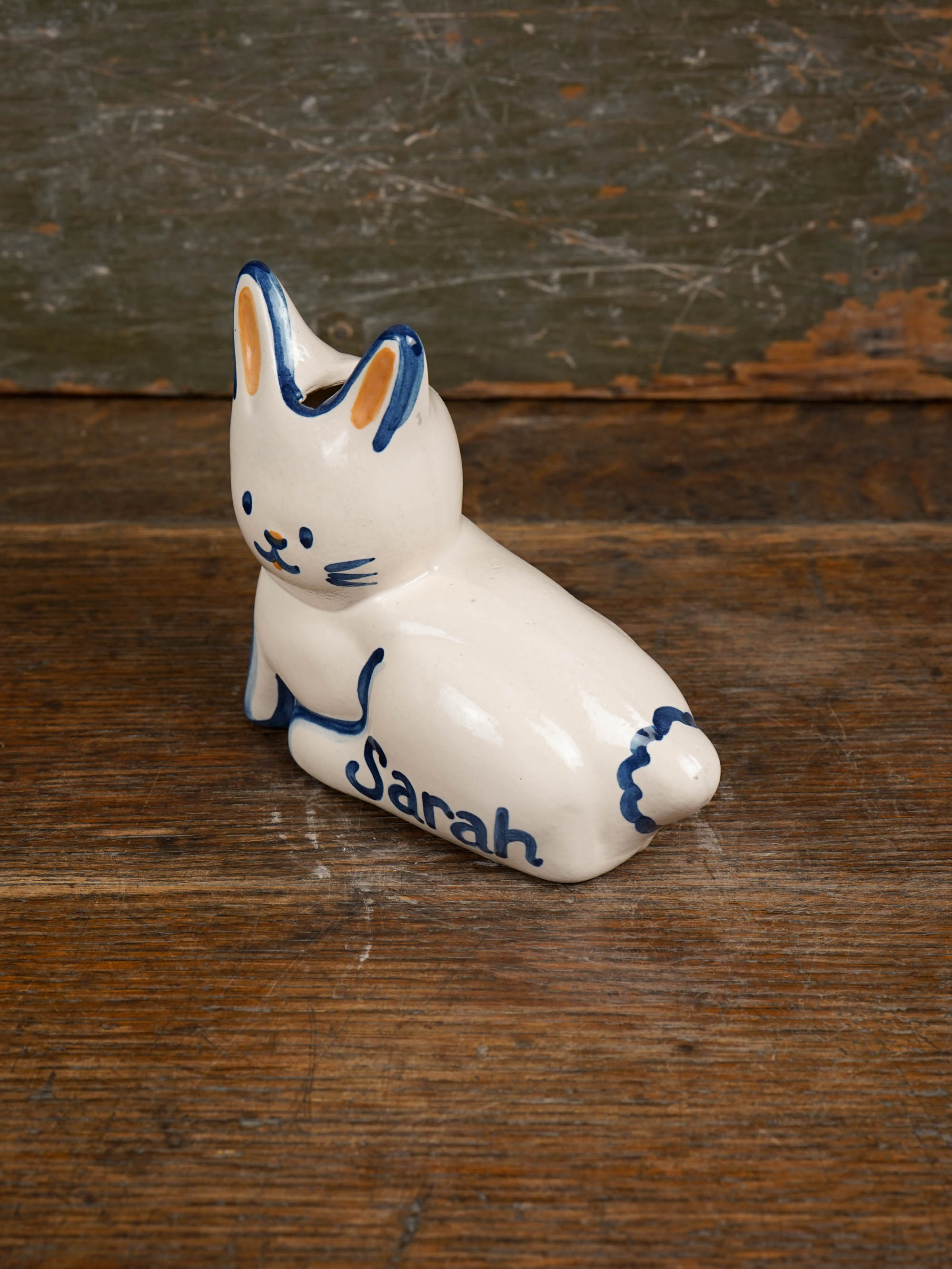 Personalized Cottontail Rabbit Bank