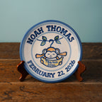 Monkey Personalized Birth Plate