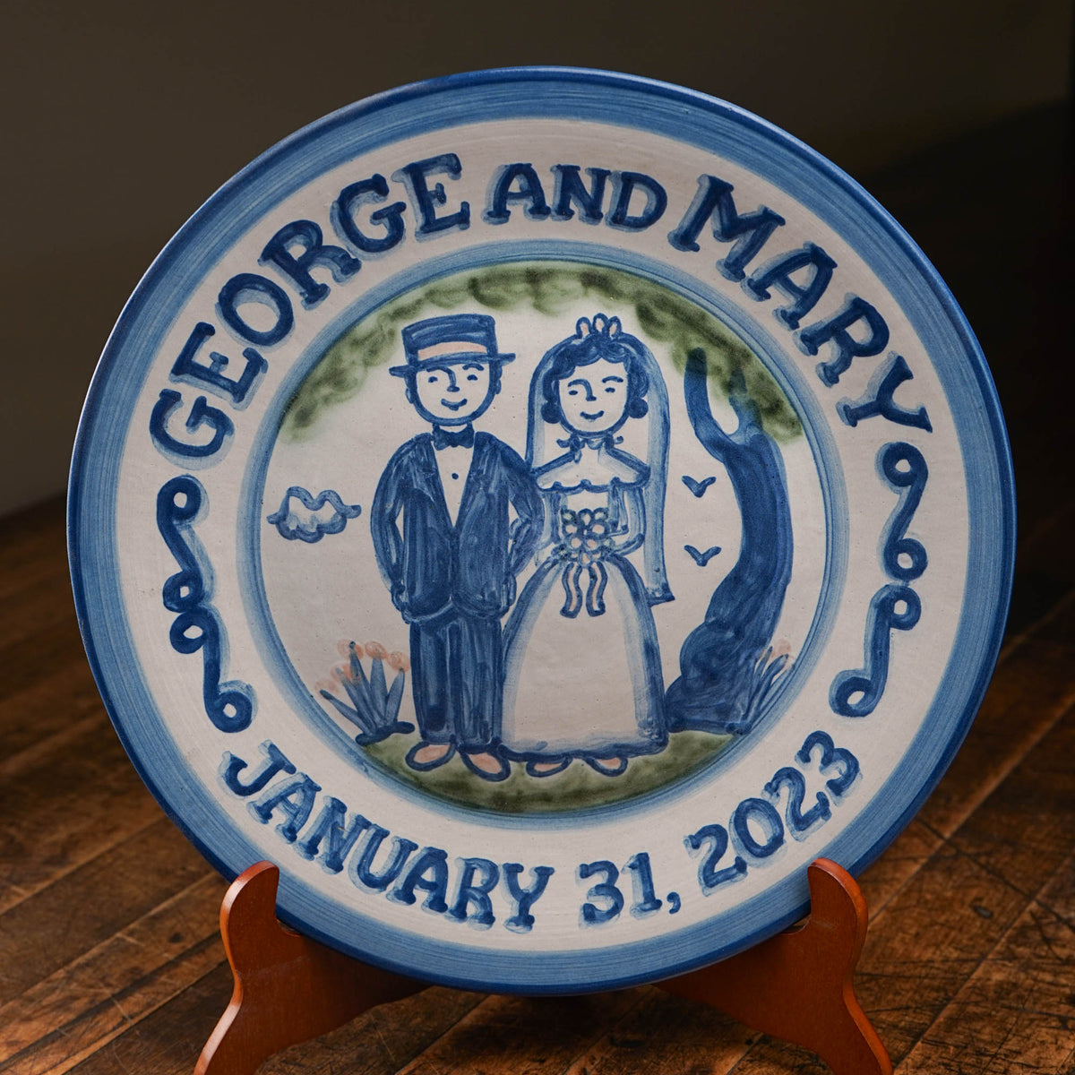Personalized Wedding Plate