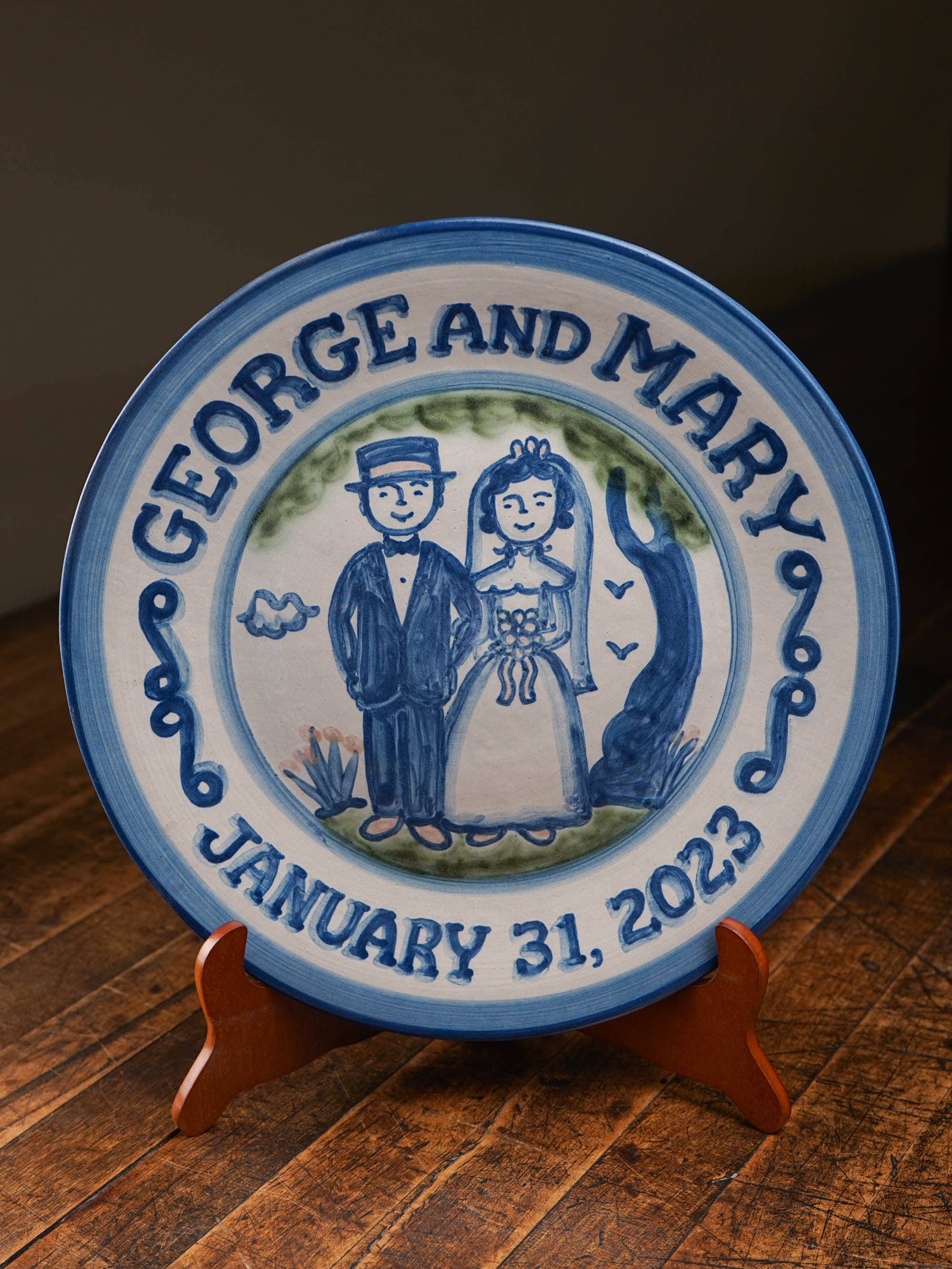 Personalized Wedding Plate