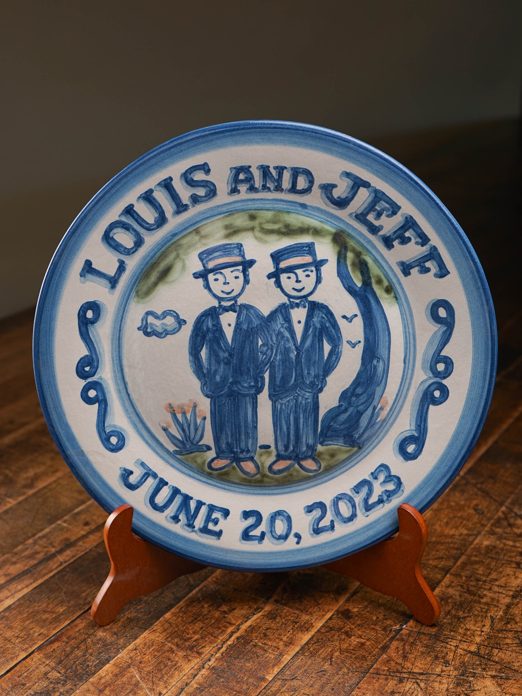 Personalized Wedding Plate