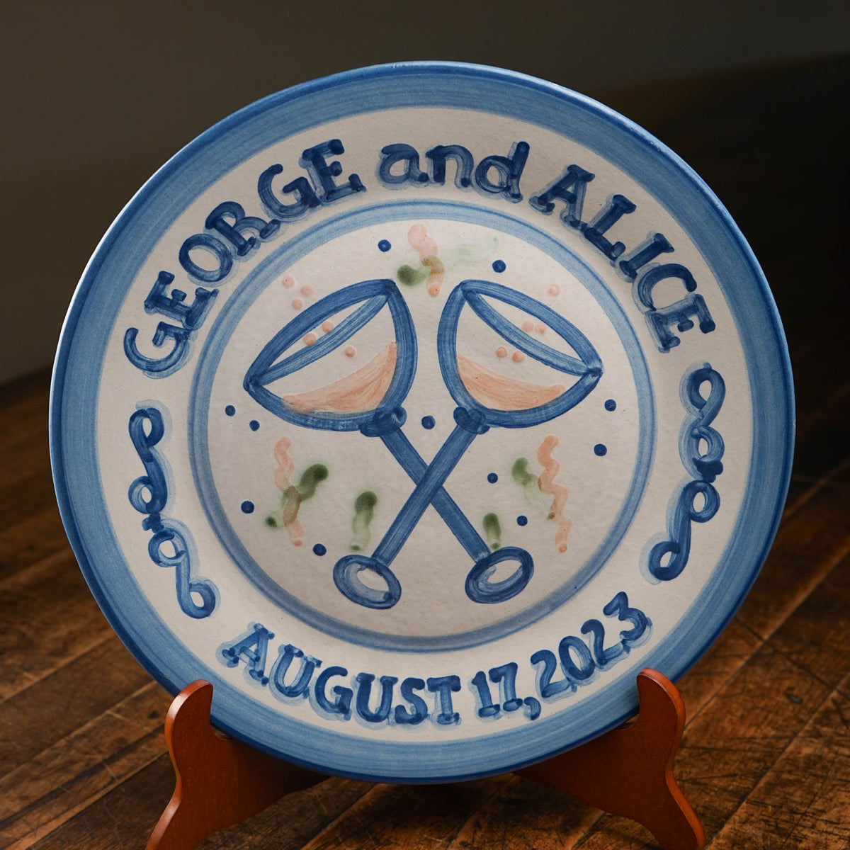 Personalized Wedding Plate