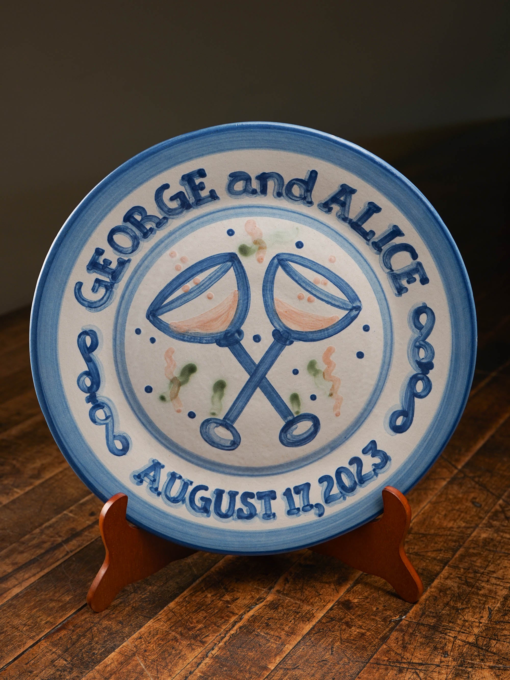 Personalized Wedding Plate