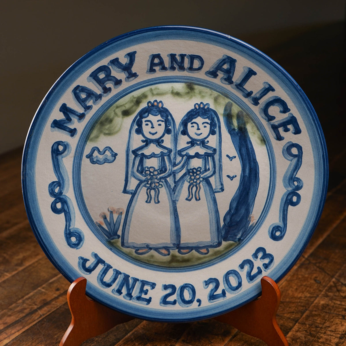 Personalized Wedding Plate