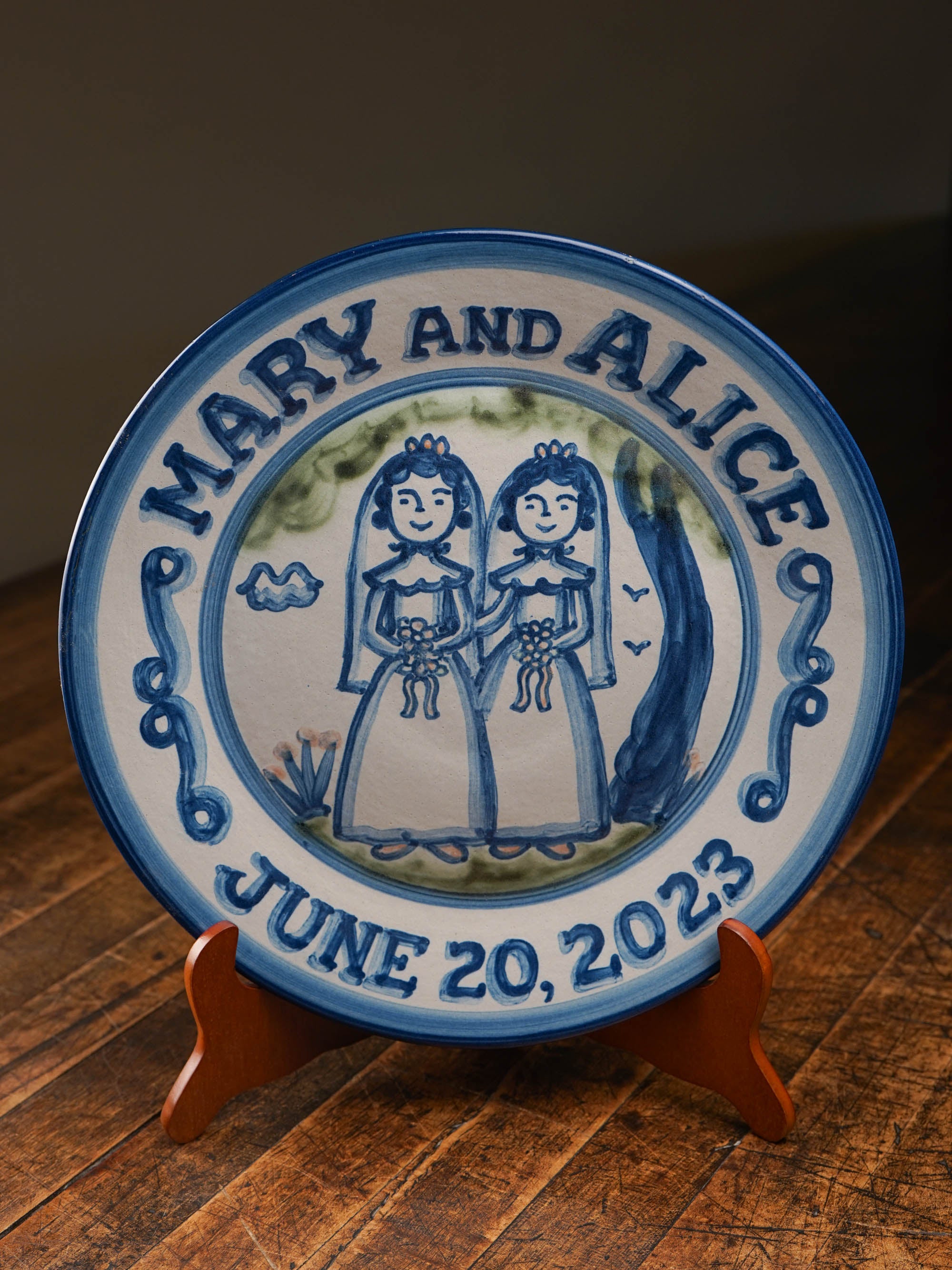 Personalized Wedding Plate