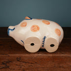 Rust Dot Pig Planter