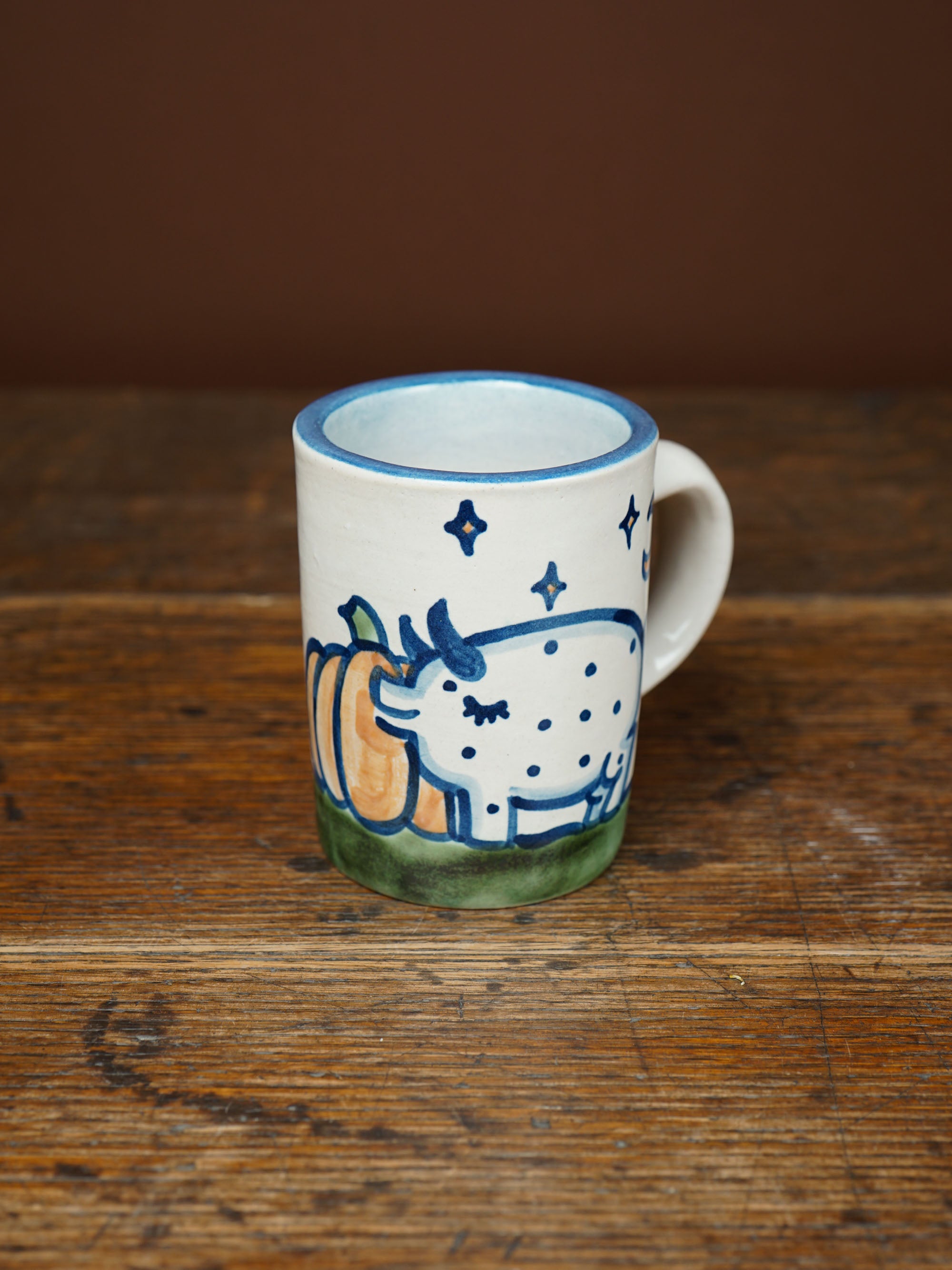 Pig & Pumpkins Straight Mug