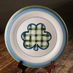 Plaid Clover Serving Plate