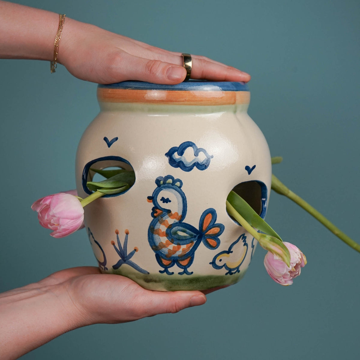 Hen & Chick Planter
