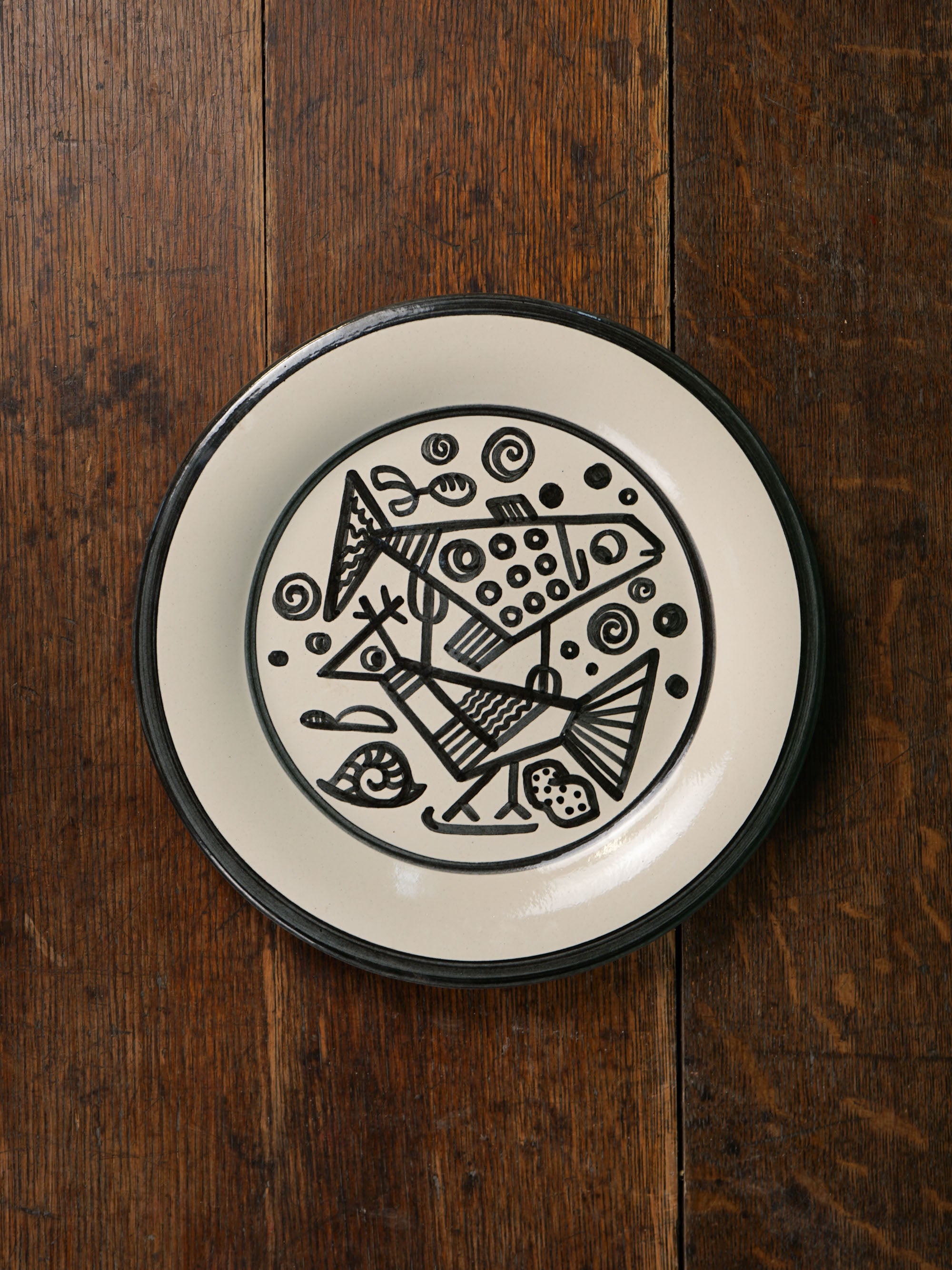 Cubist Fish & Fowl Serving Plate