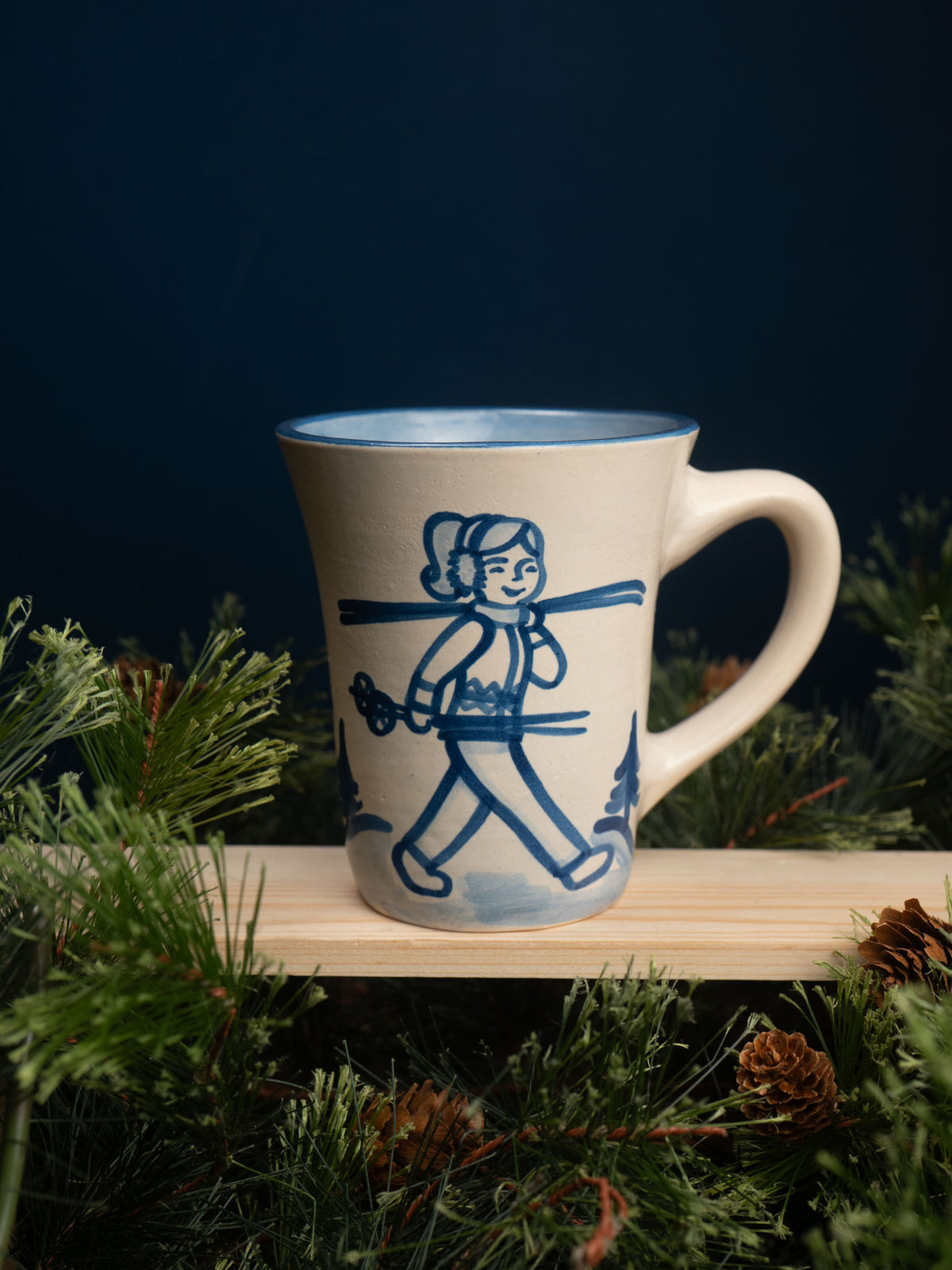 Skier Girl Flare Mug