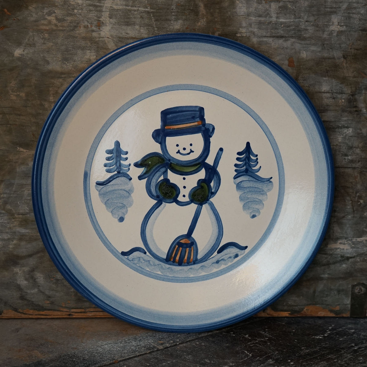 Snowman Dinner Plate