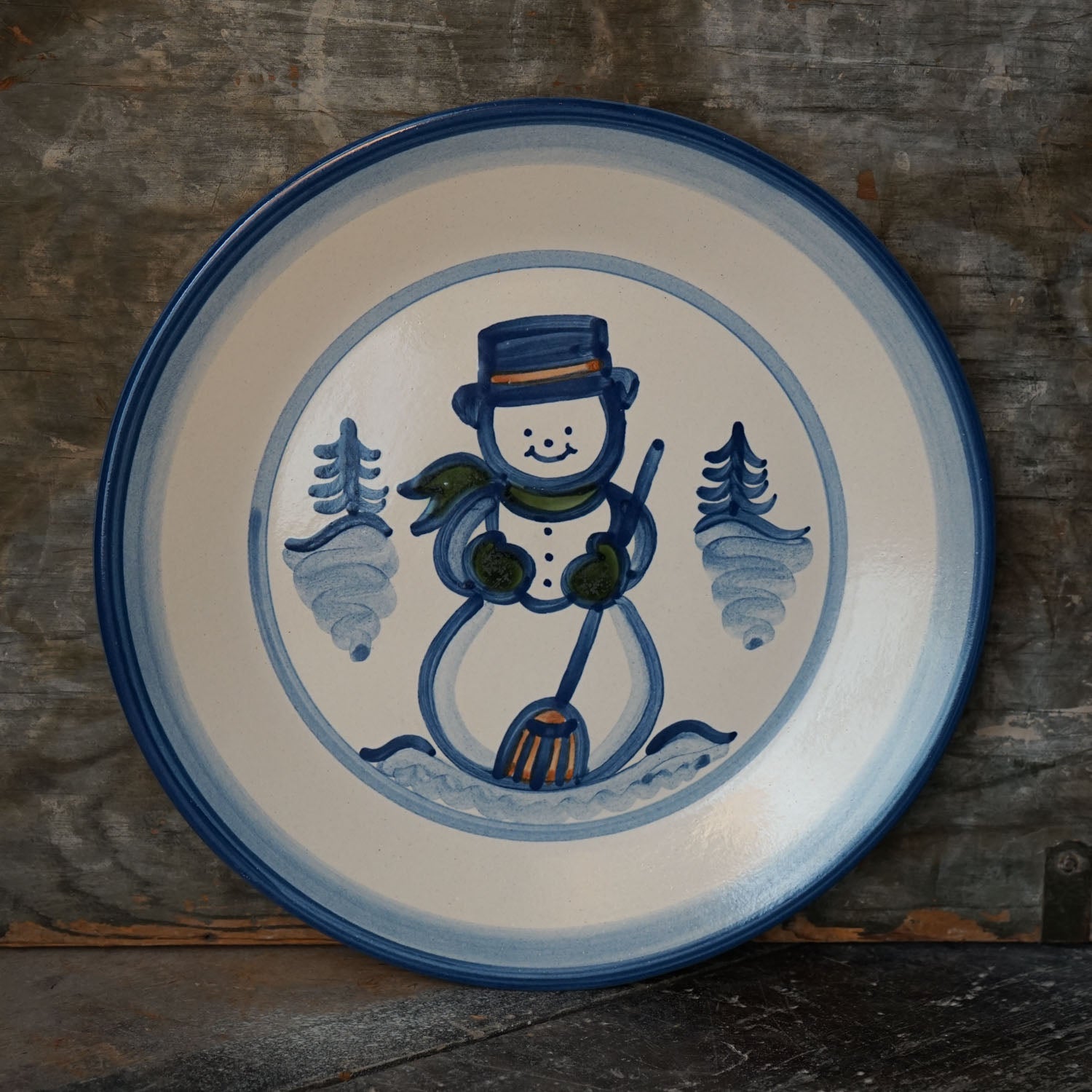 Dinner Plate - Snowman