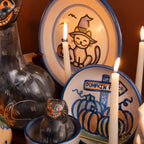 Witch Cat Dinner Plate