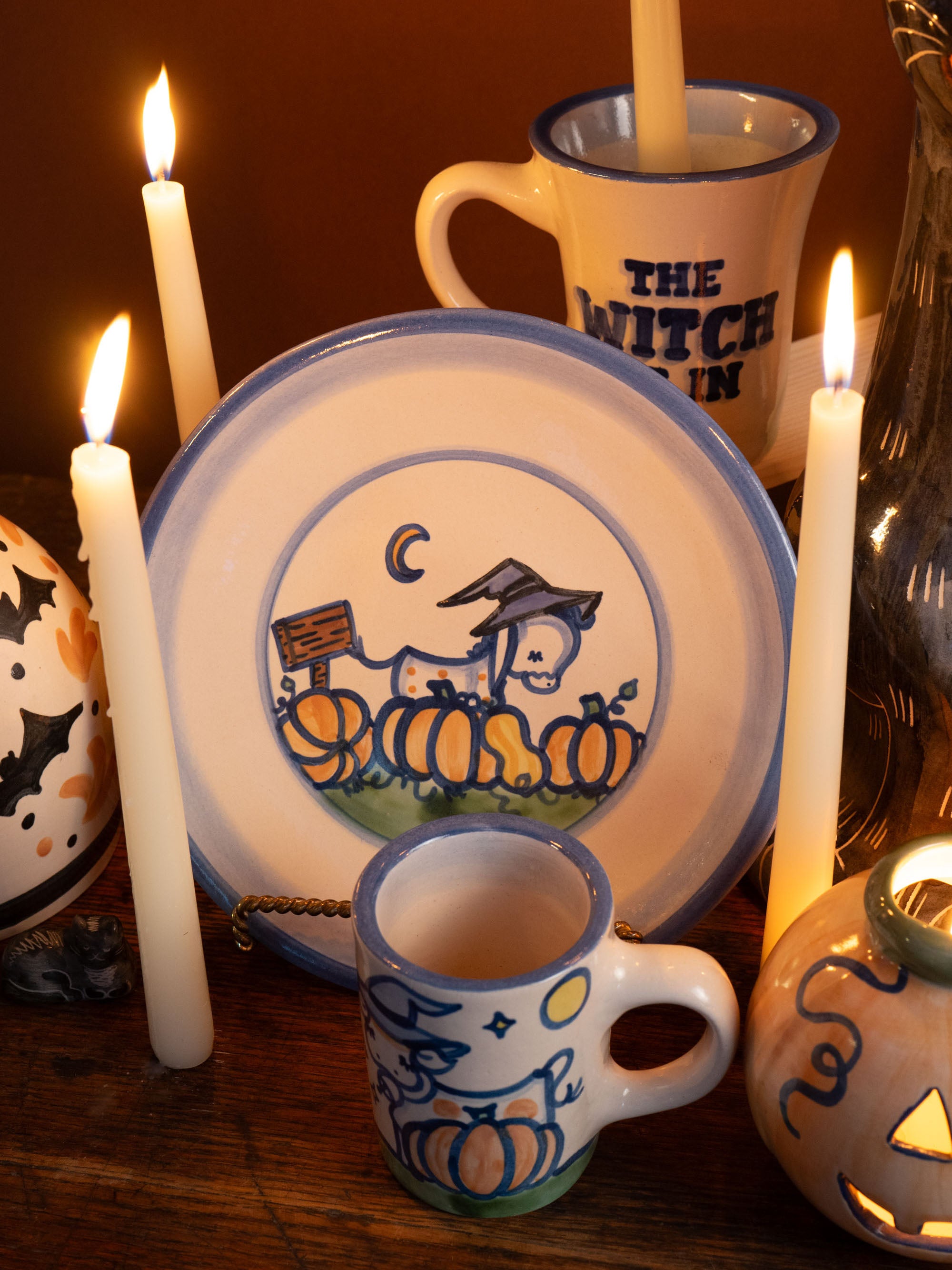Pumpkin Patch Donkey Lunch Plate