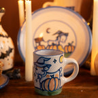 Pumpkin Patch Cow Straight Mug