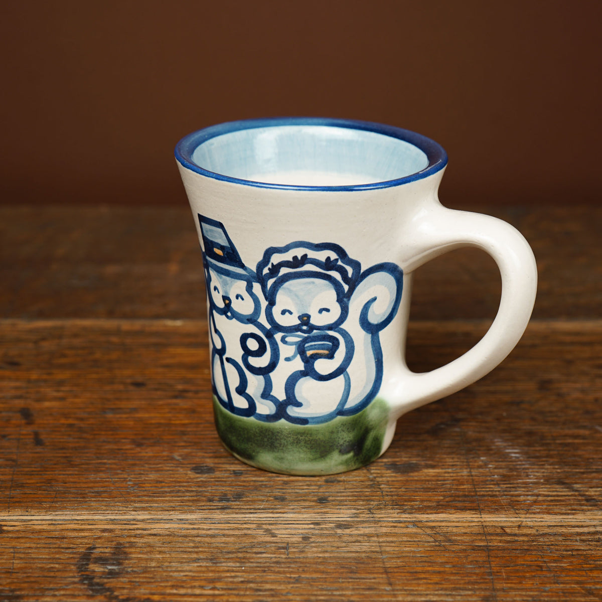 Squirrel Couple Flare Mug