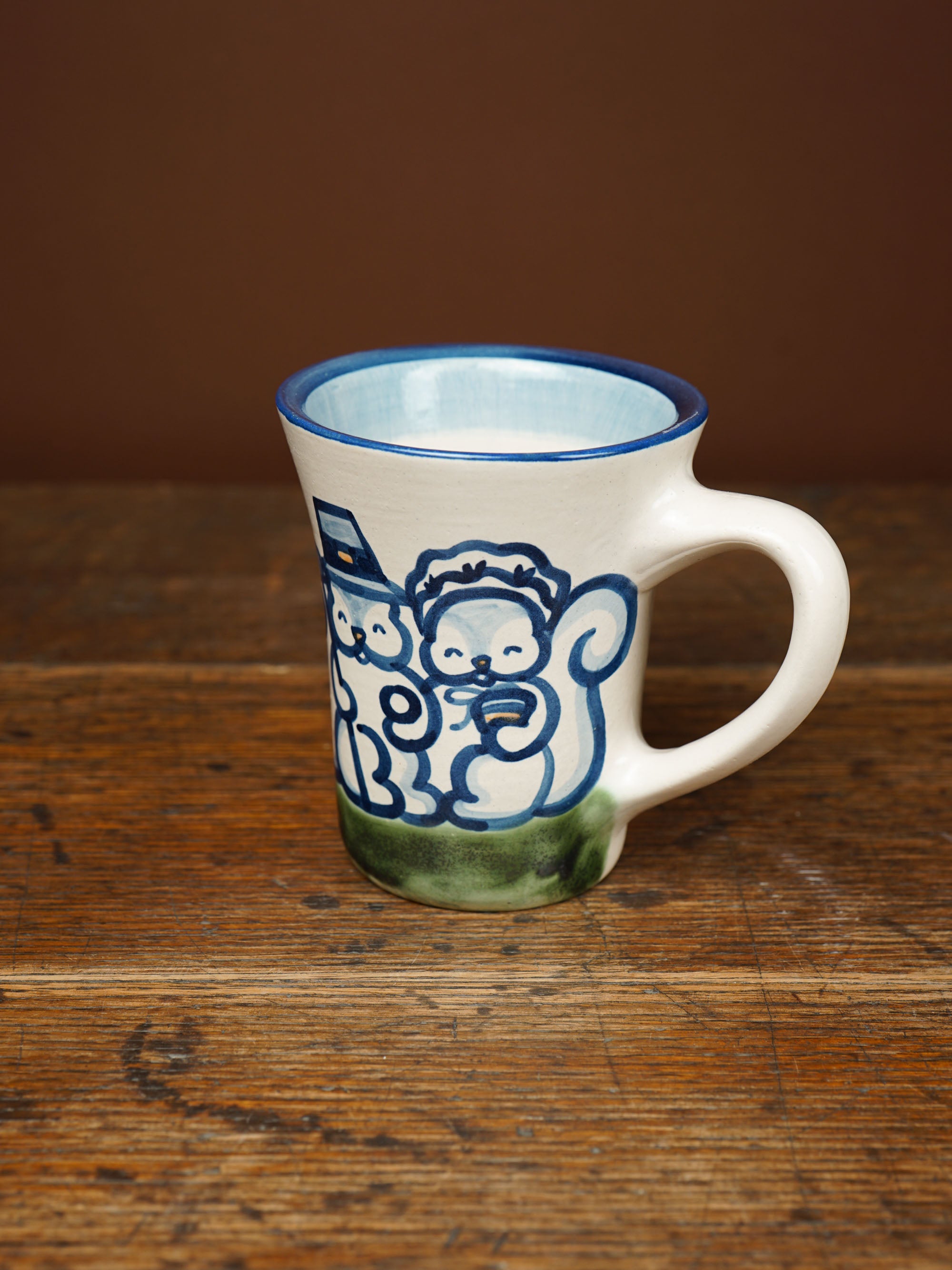 Squirrel Couple Flare Mug