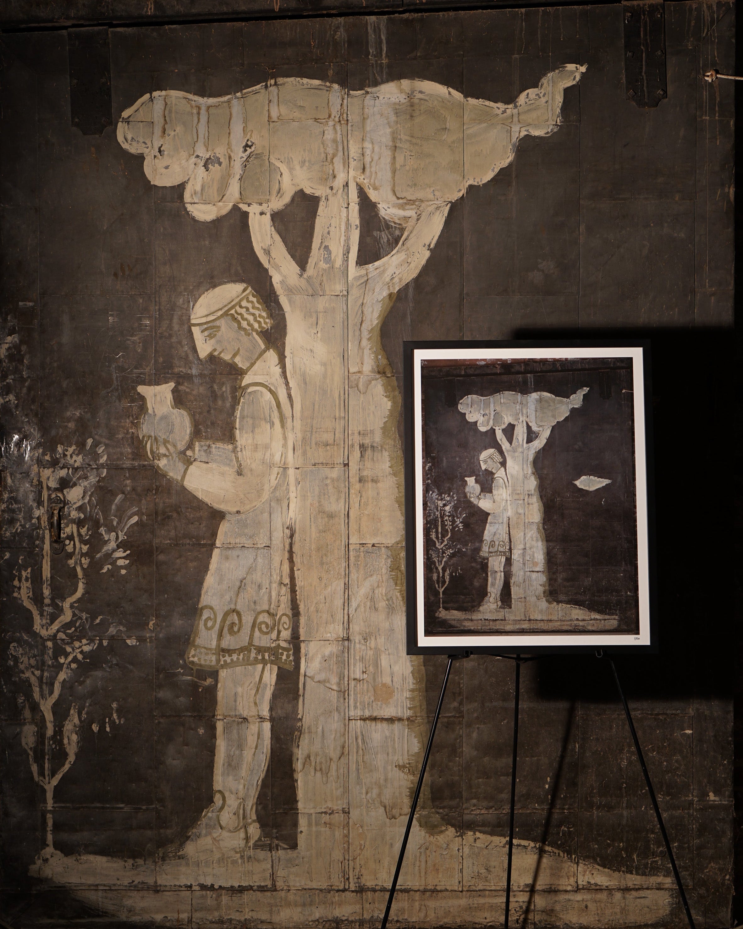 The Shaded Thinker - Mary Alice Original Mural