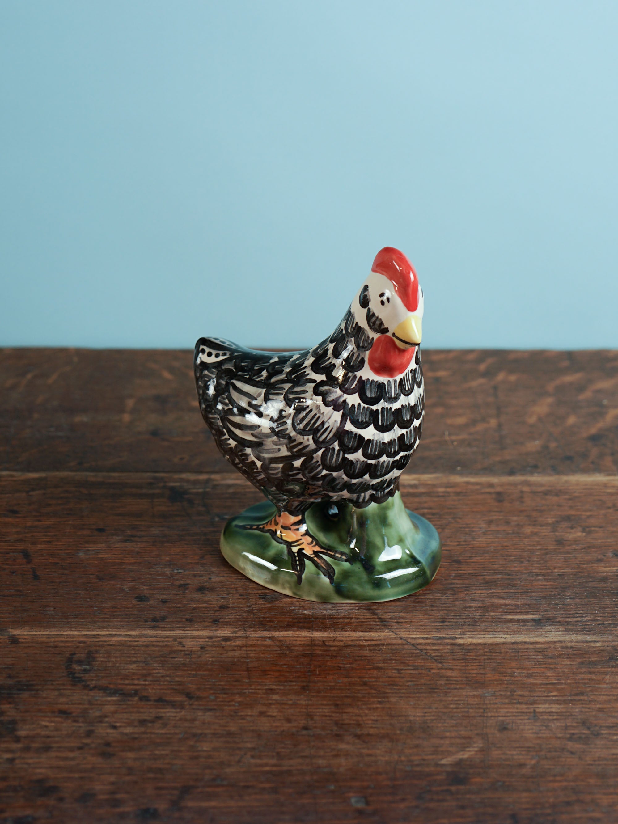 Black Feather Standing Chicken