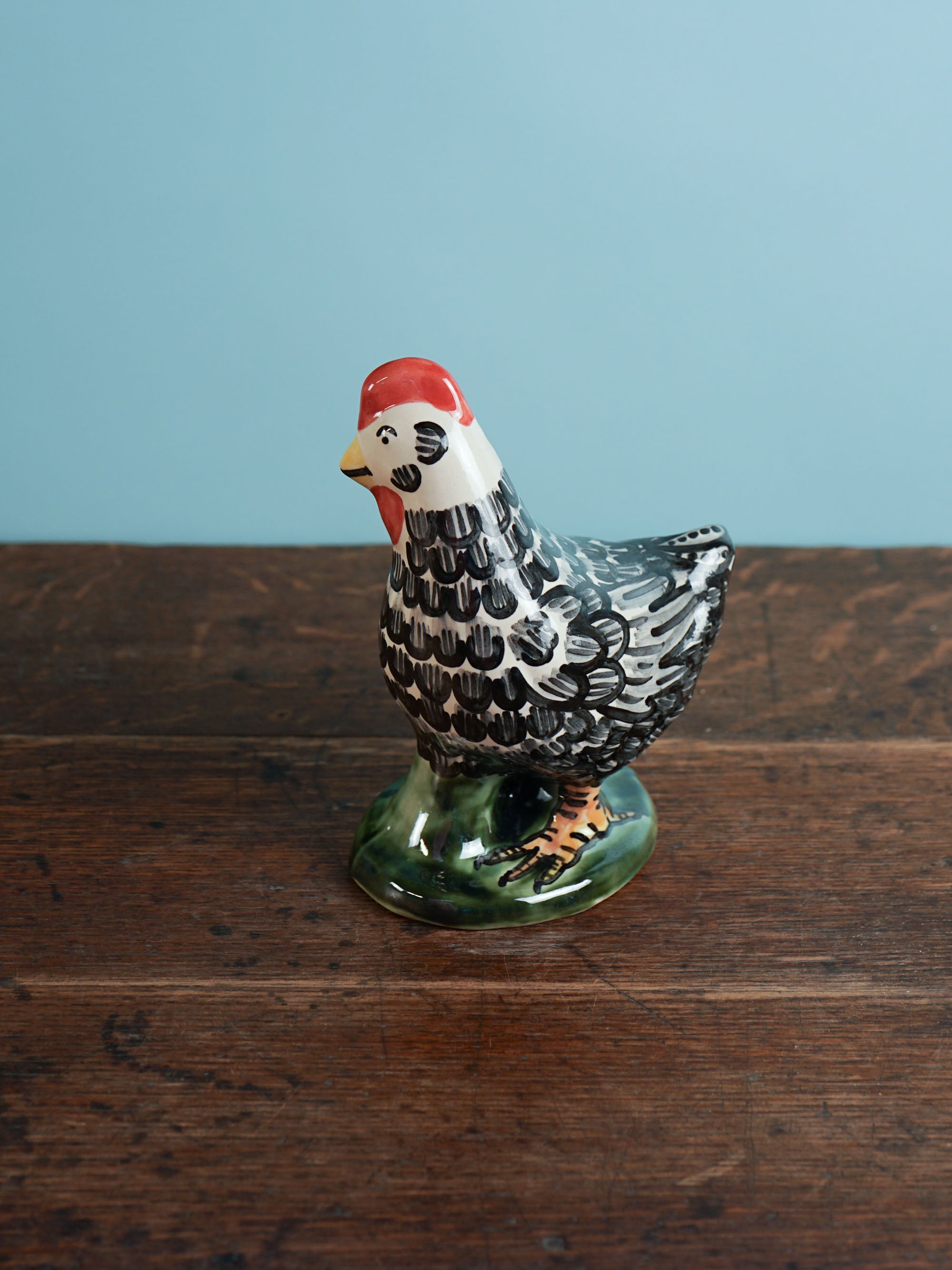 Black Feather Standing Chicken