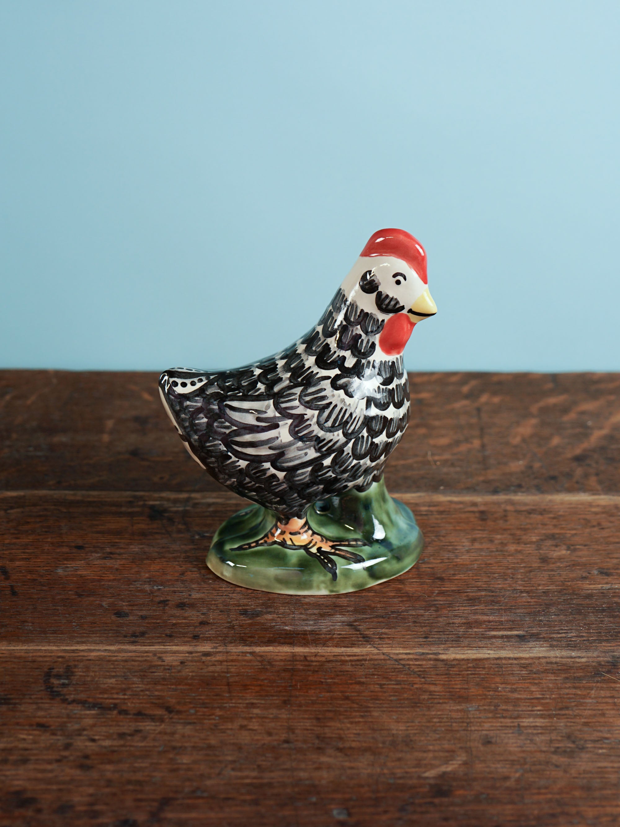 Black Feather Standing Chicken