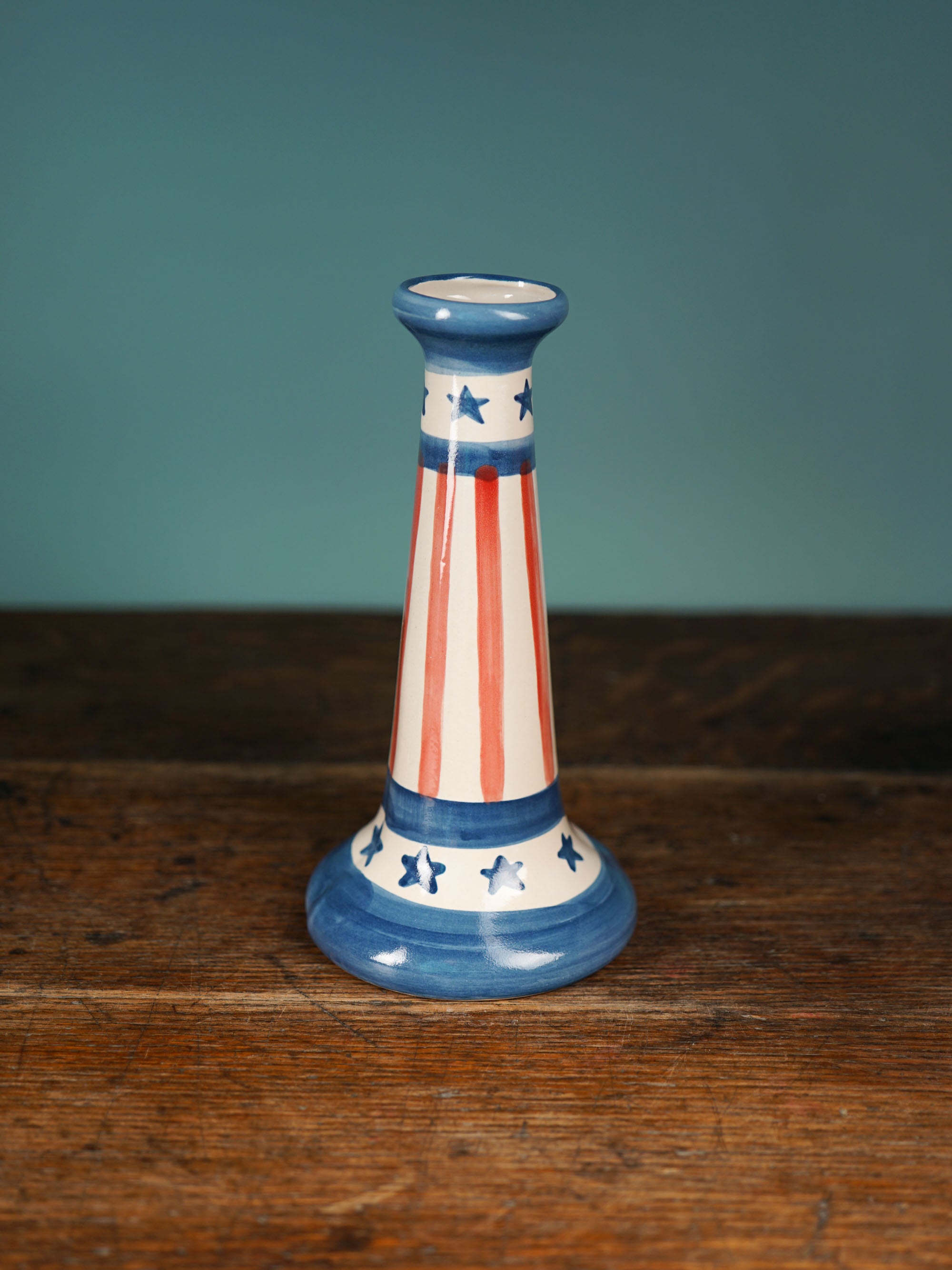 Stars & Stripes Candlestick Vase